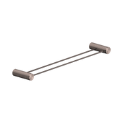 Nero Opal Double Towel Rail 600mm, Brushed Bronze