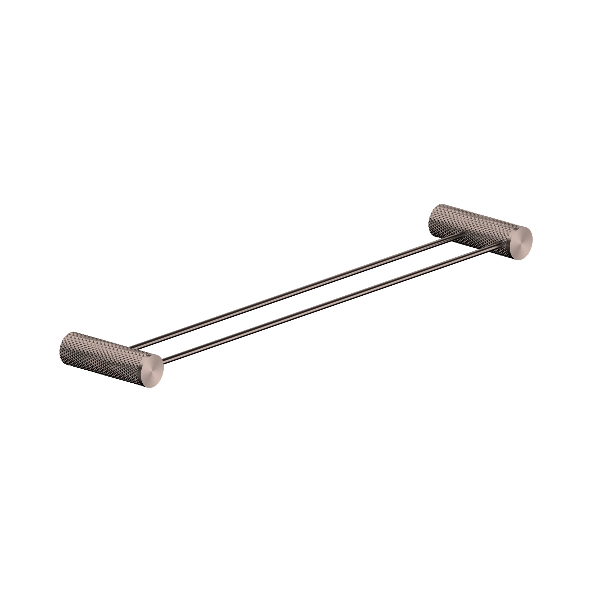 Nero Opal Double Towel Rail 600mm, Brushed Bronze