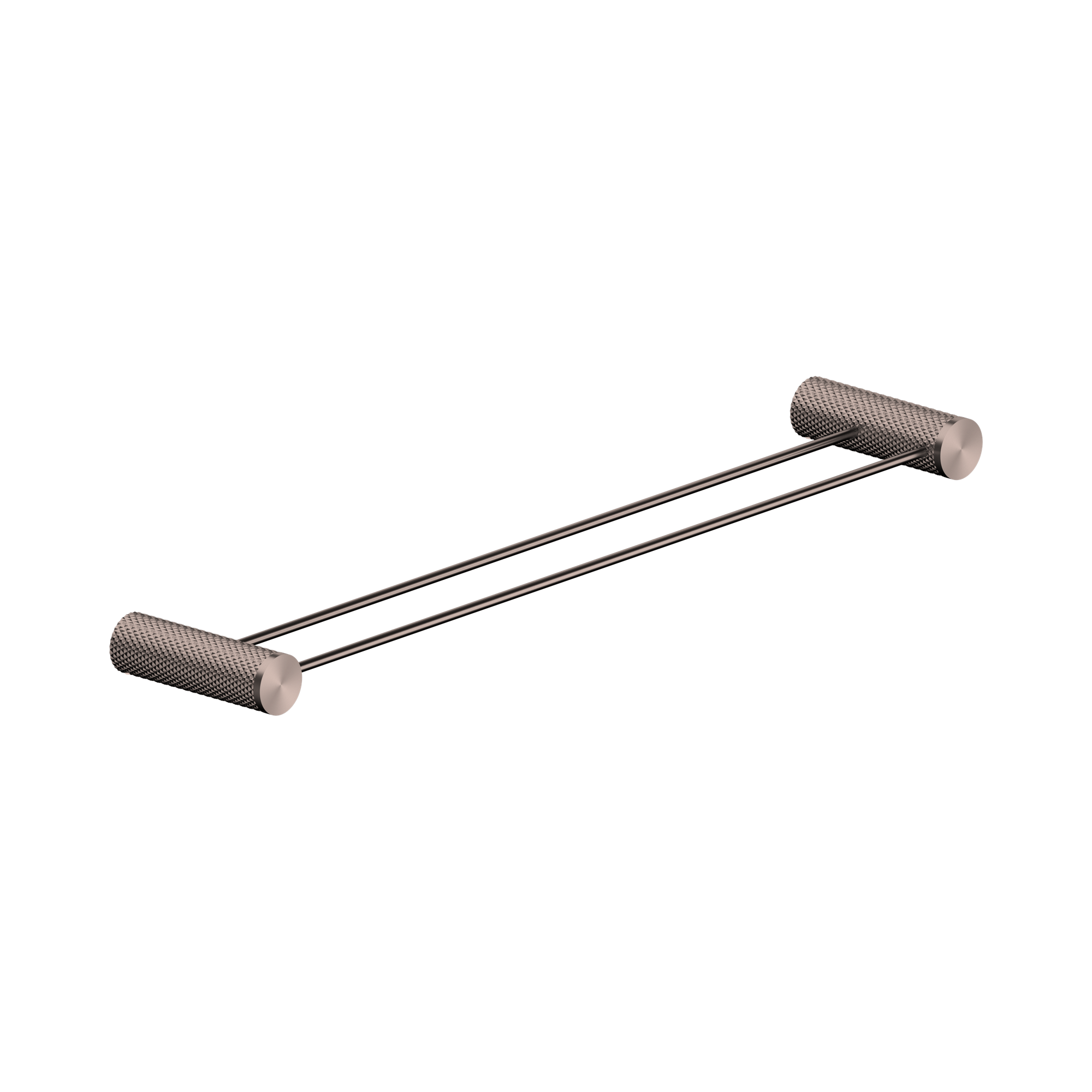 Nero Opal Double Towel Rail 600mm, Brushed Bronze