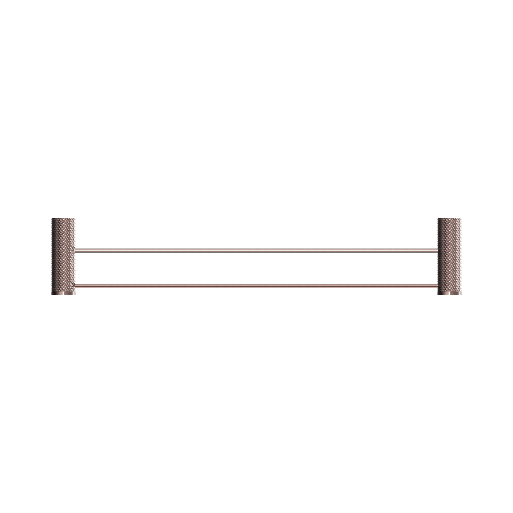 Nero Opal Double Towel Rail 600mm, Brushed Bronze