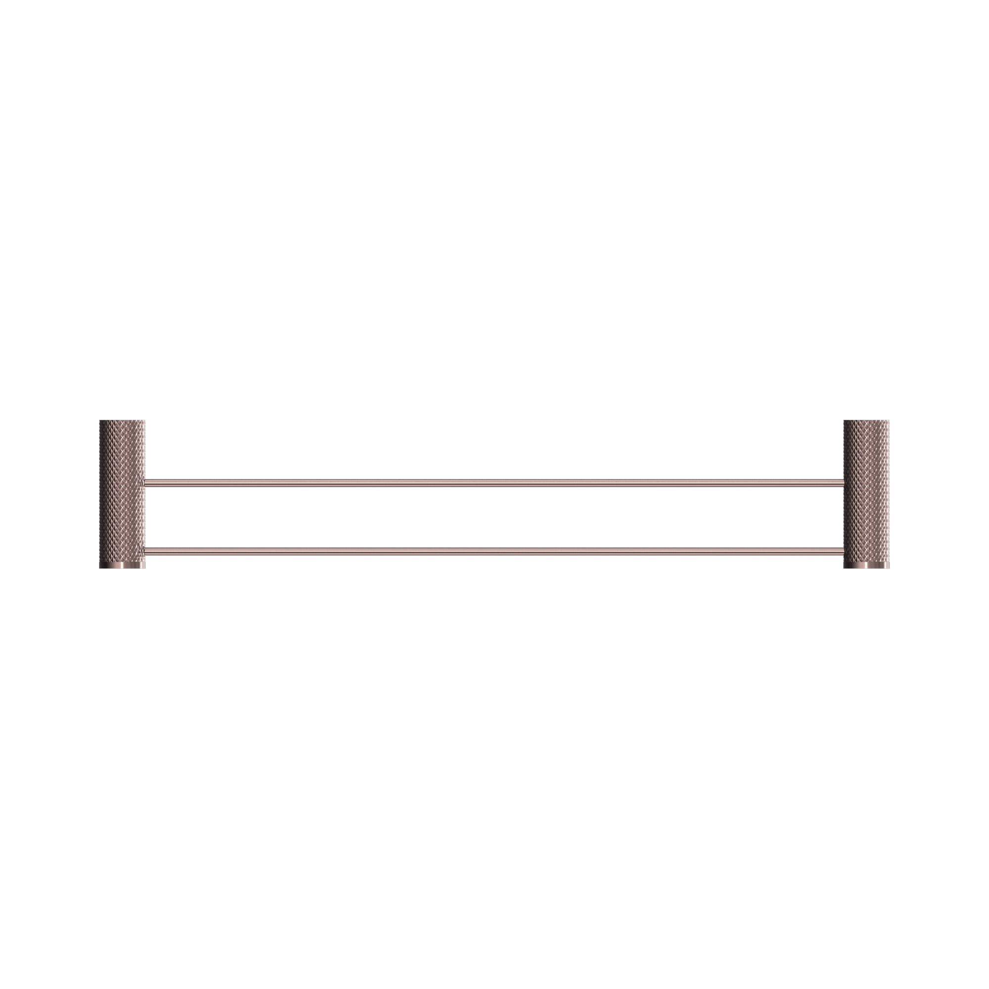 Nero Opal Double Towel Rail 600mm, Brushed Bronze