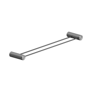 Nero Opal Double Towel Rail 600mm, Graphite