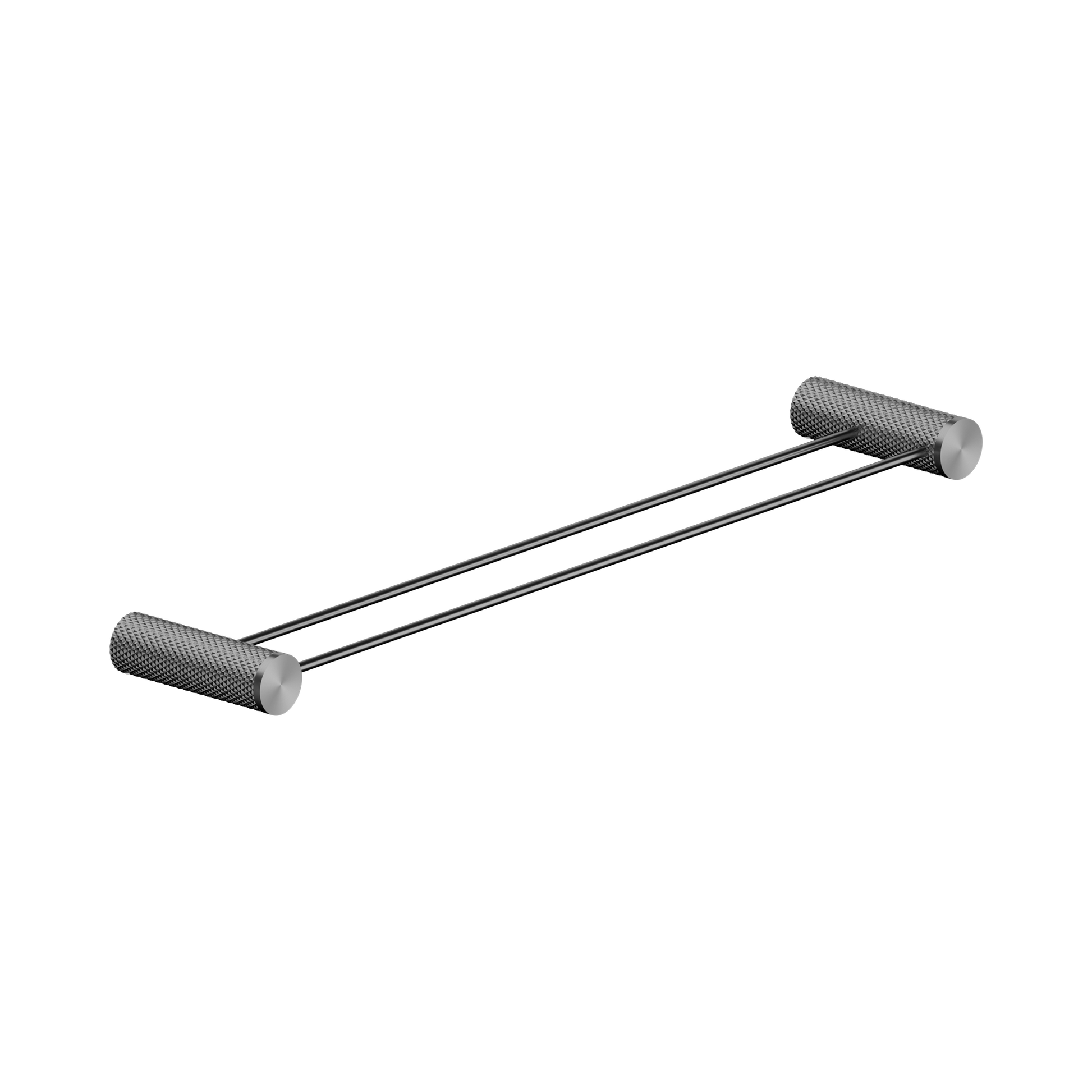 Nero Opal Double Towel Rail 600mm, Graphite