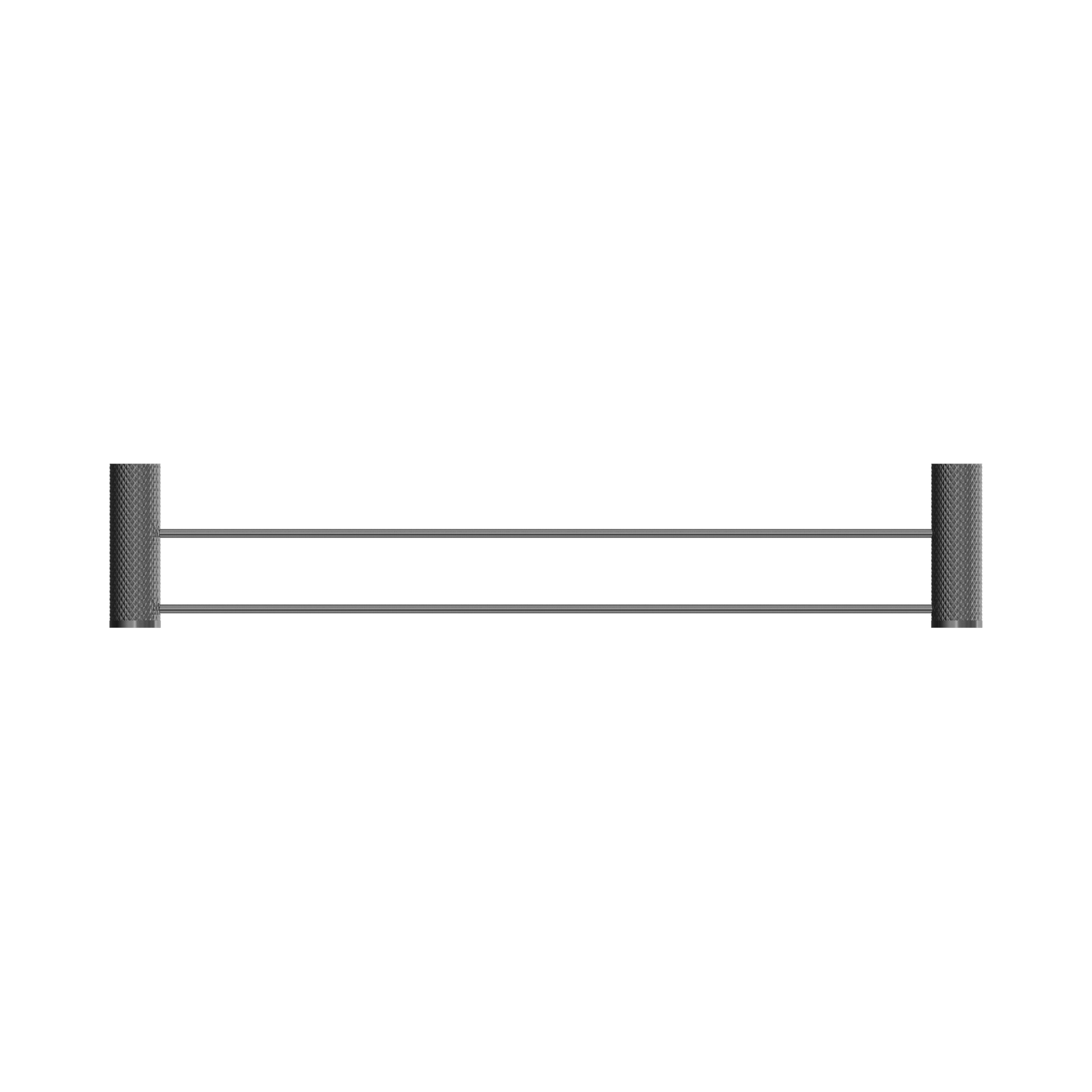 Nero Opal Double Towel Rail 600mm, Graphite
