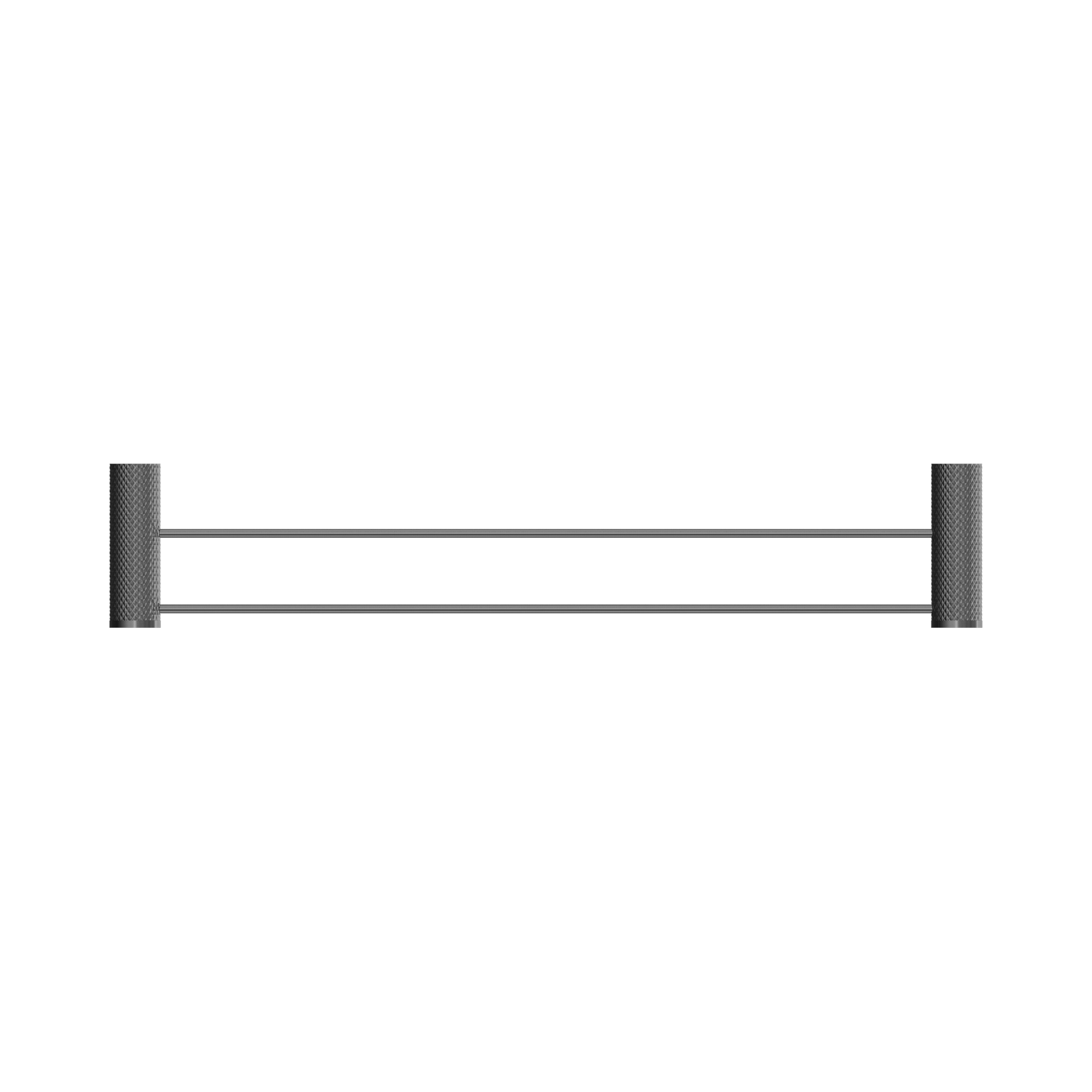 Nero Opal Double Towel Rail 600mm, Graphite