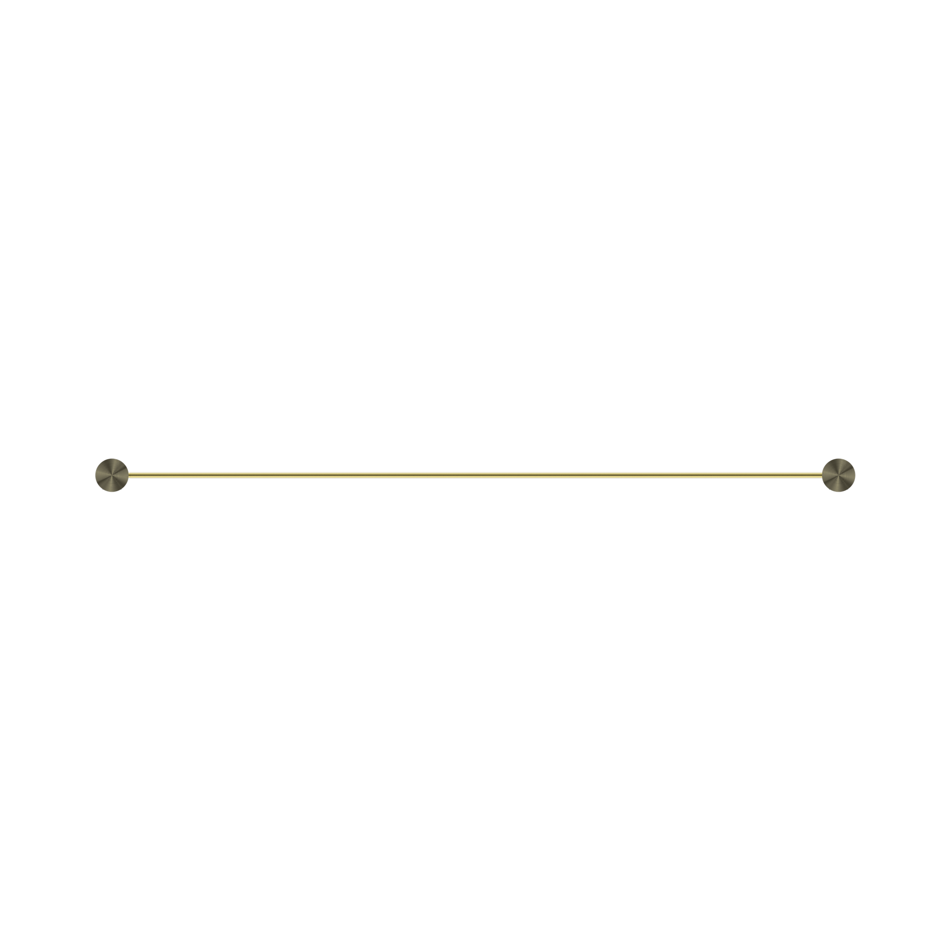 Nero Opal Single Towel Rail 800mm, Brushed Gold