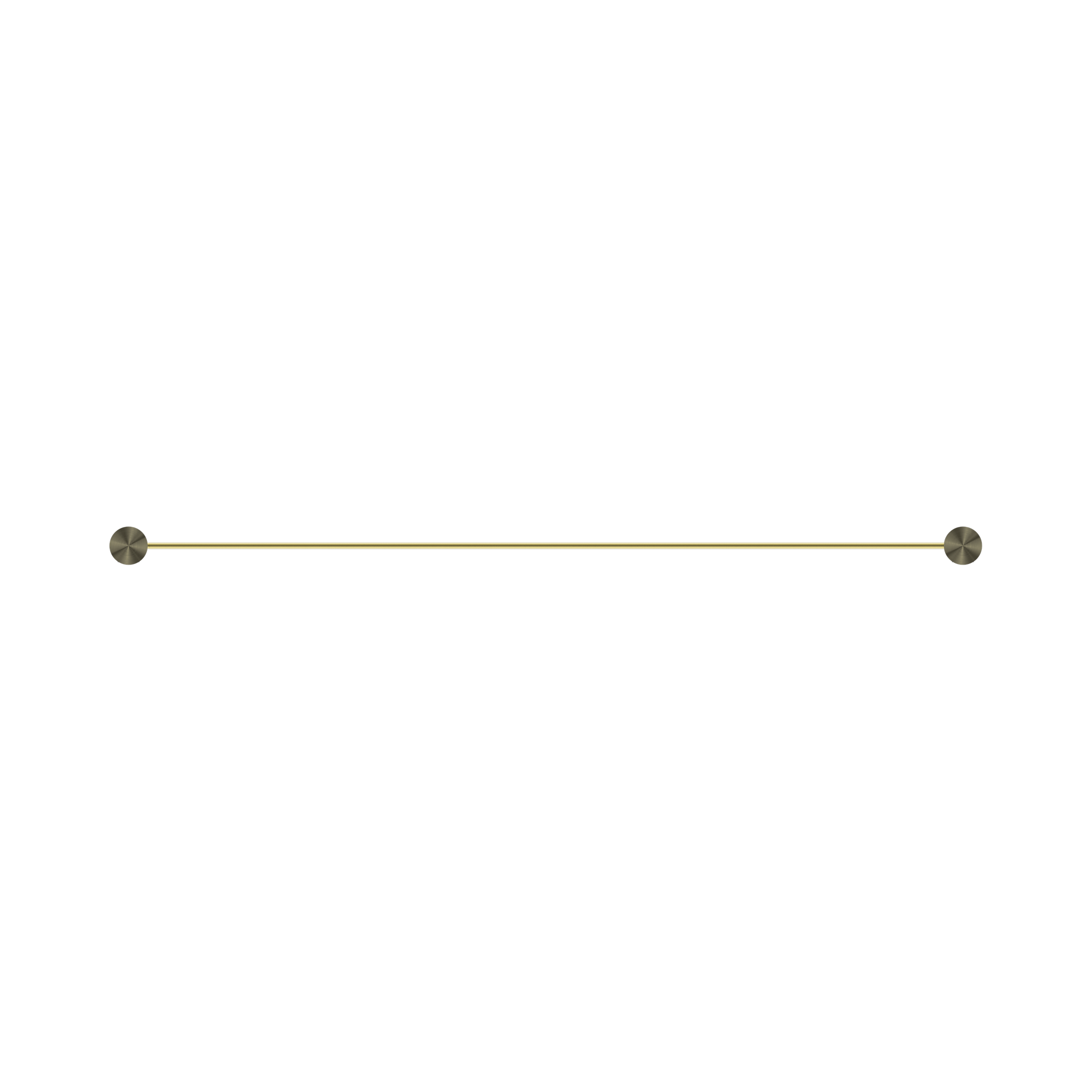 Nero Opal Single Towel Rail 800mm, Brushed Gold