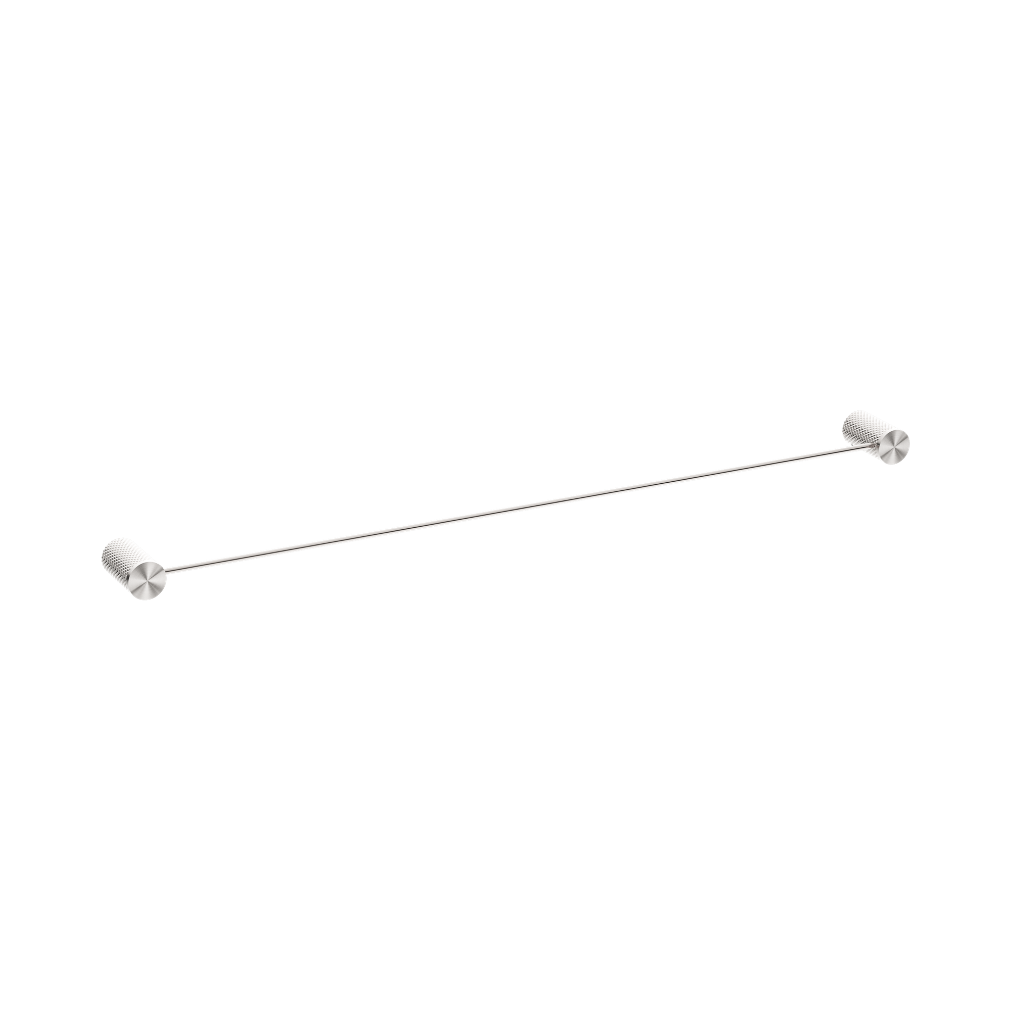 Nero Opal Single Towel Rail 800mm, Brushed Nickel