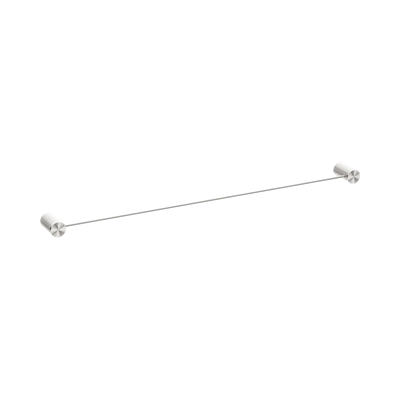 Nero Opal Single Towel Rail 800mm, Brushed Nickel