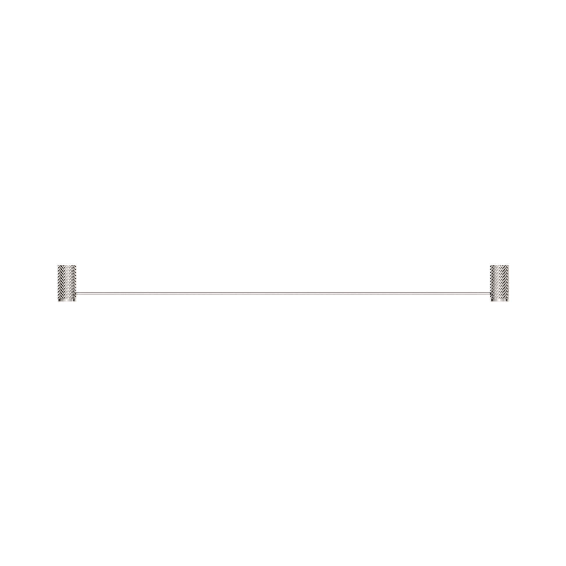Nero Opal Single Towel Rail 800mm, Brushed Nickel