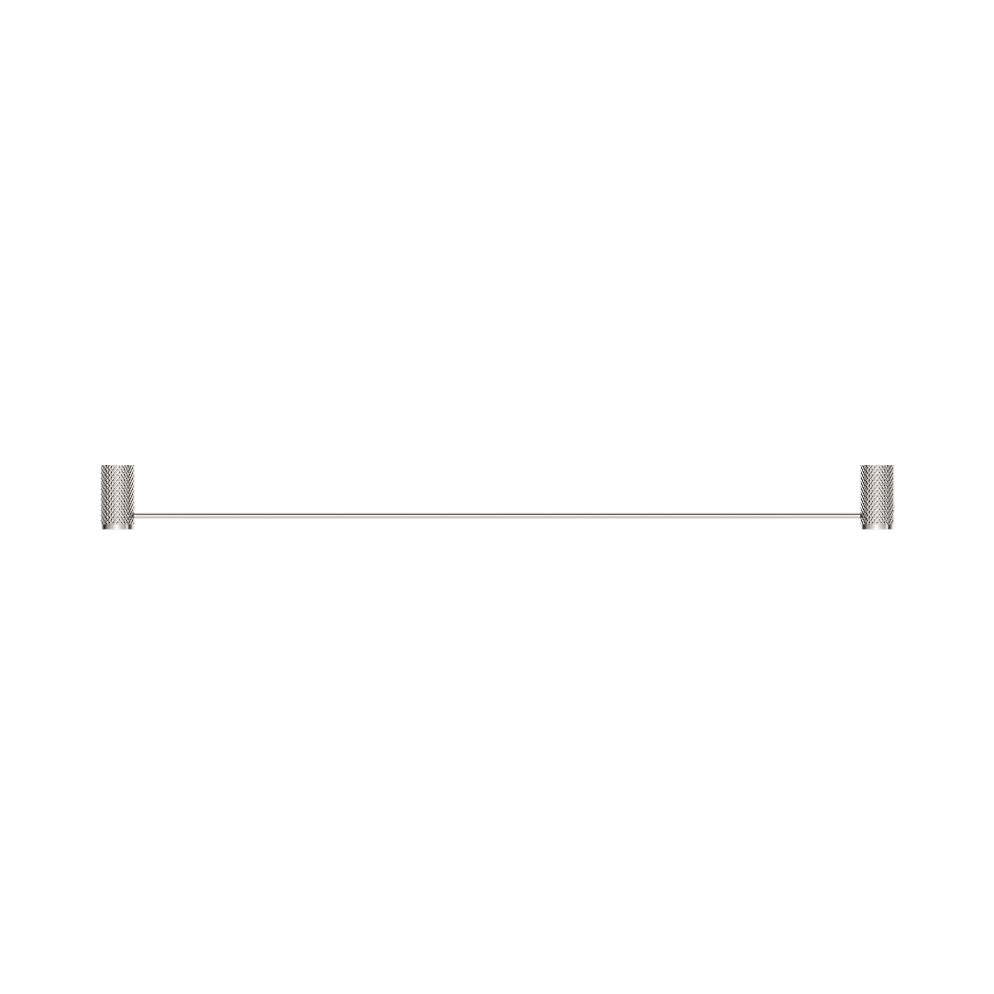 Nero Opal Single Towel Rail 800mm, Brushed Nickel