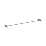 Nero Opal Single Towel Rail 800mm, Brushed Bronze