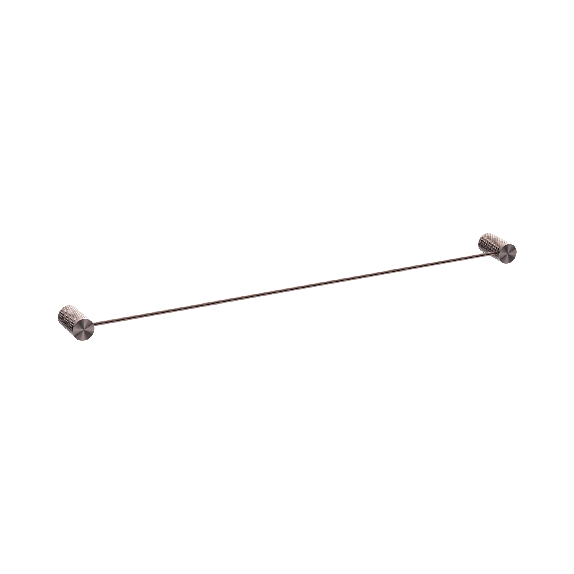 Nero Opal Single Towel Rail 800mm, Brushed Bronze