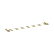 Nero Opal Double Towel Rail 800mm, Brushed Gold