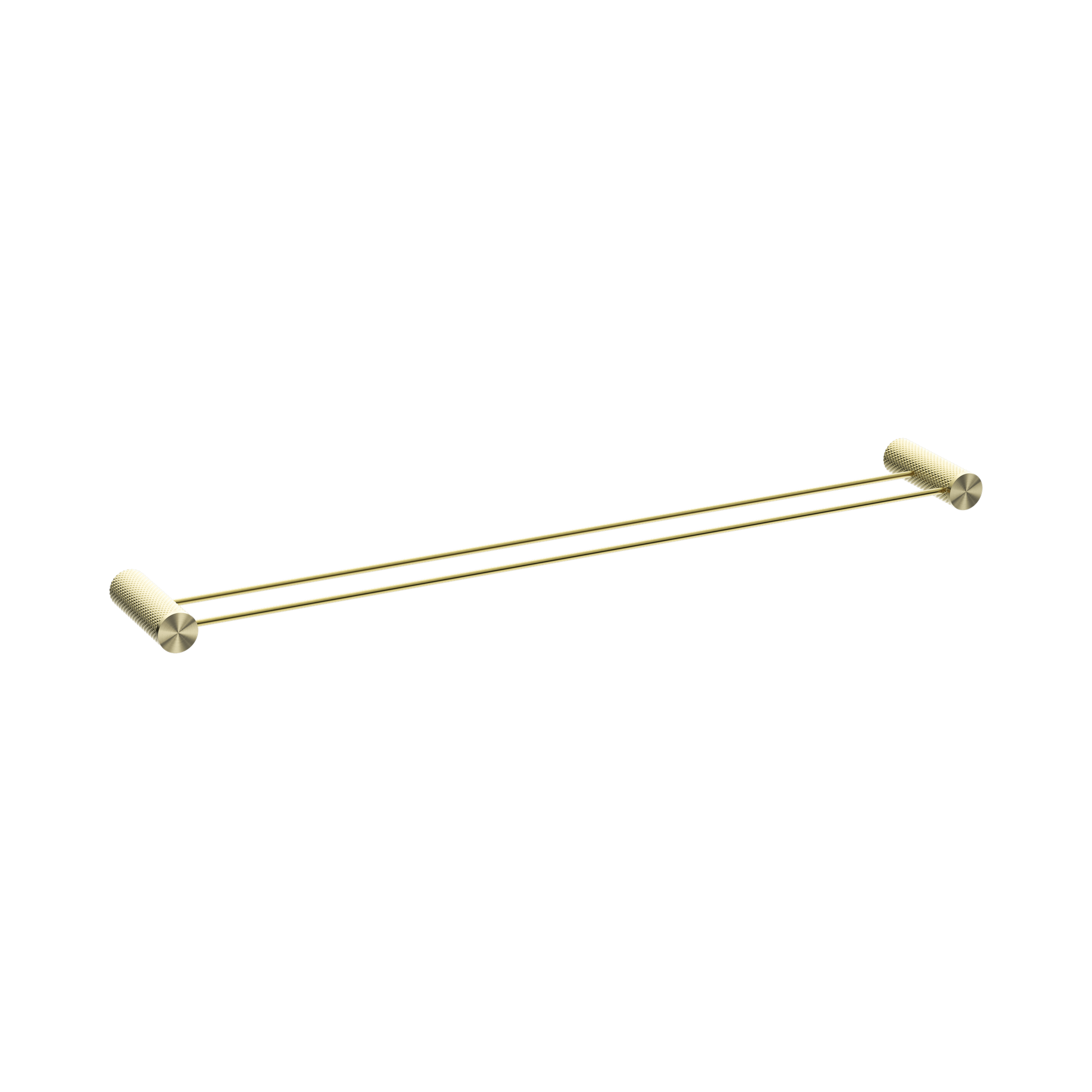 Nero Opal Double Towel Rail 800mm, Brushed Gold