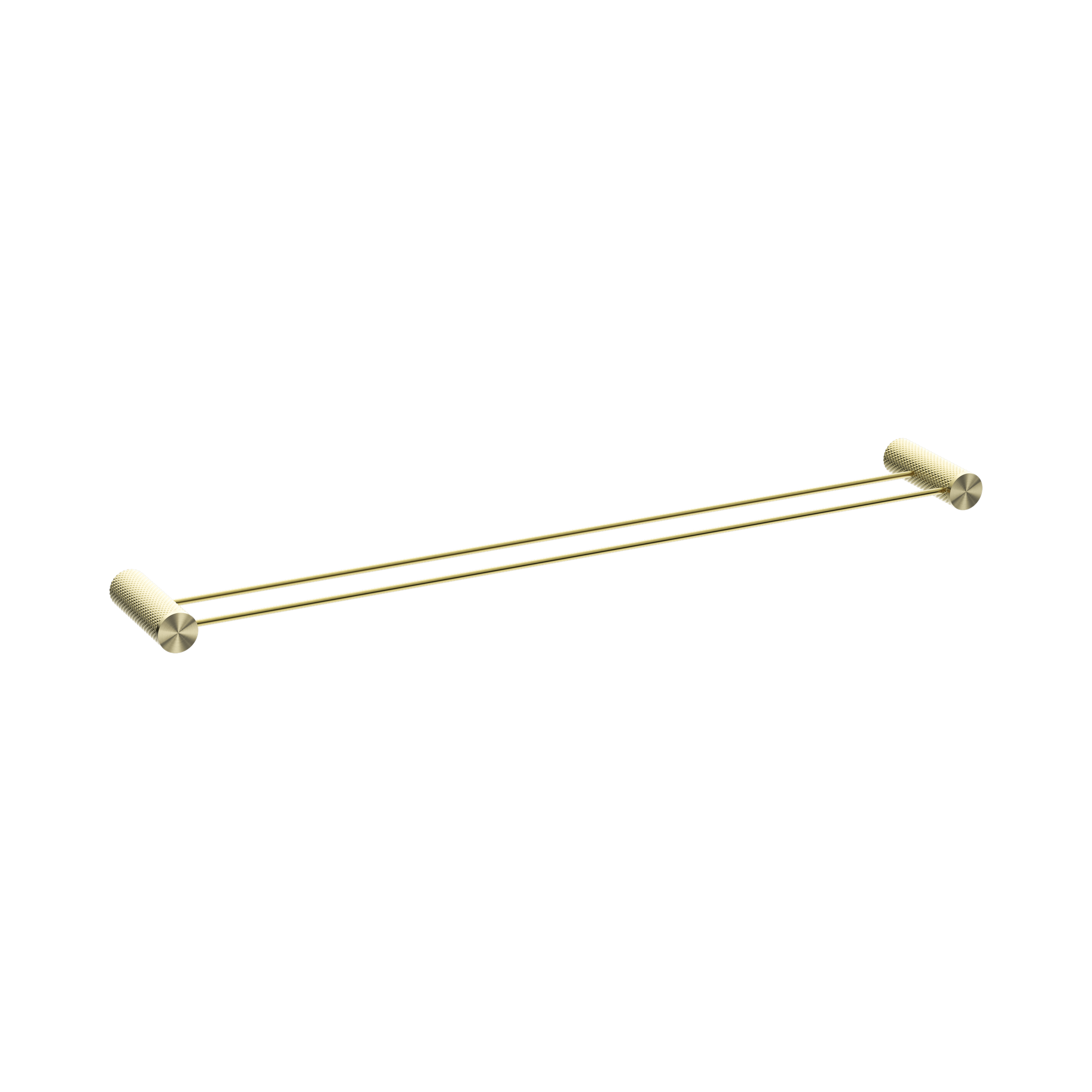 Nero Opal Double Towel Rail 800mm, Brushed Gold