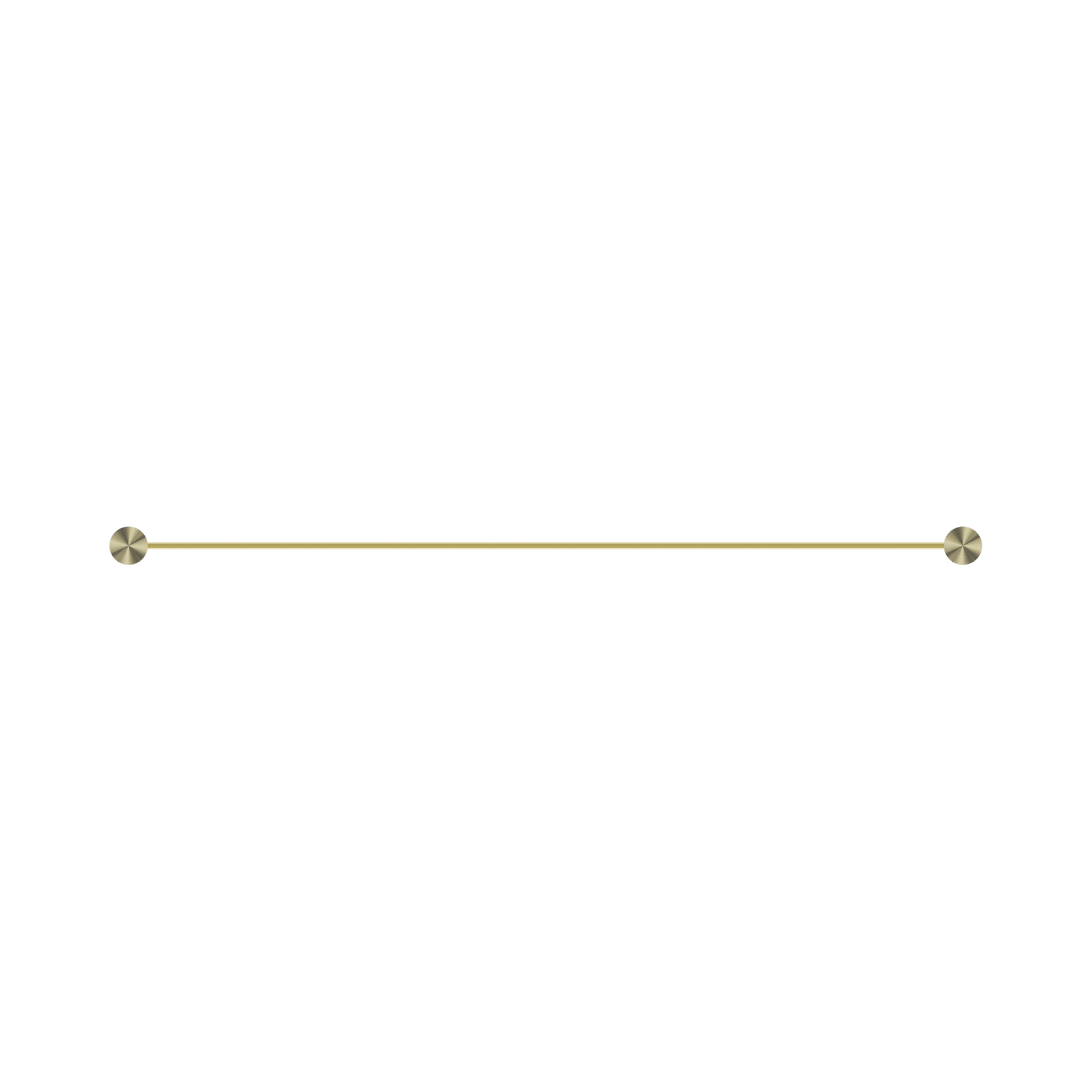 Nero Opal Double Towel Rail 800mm, Brushed Gold