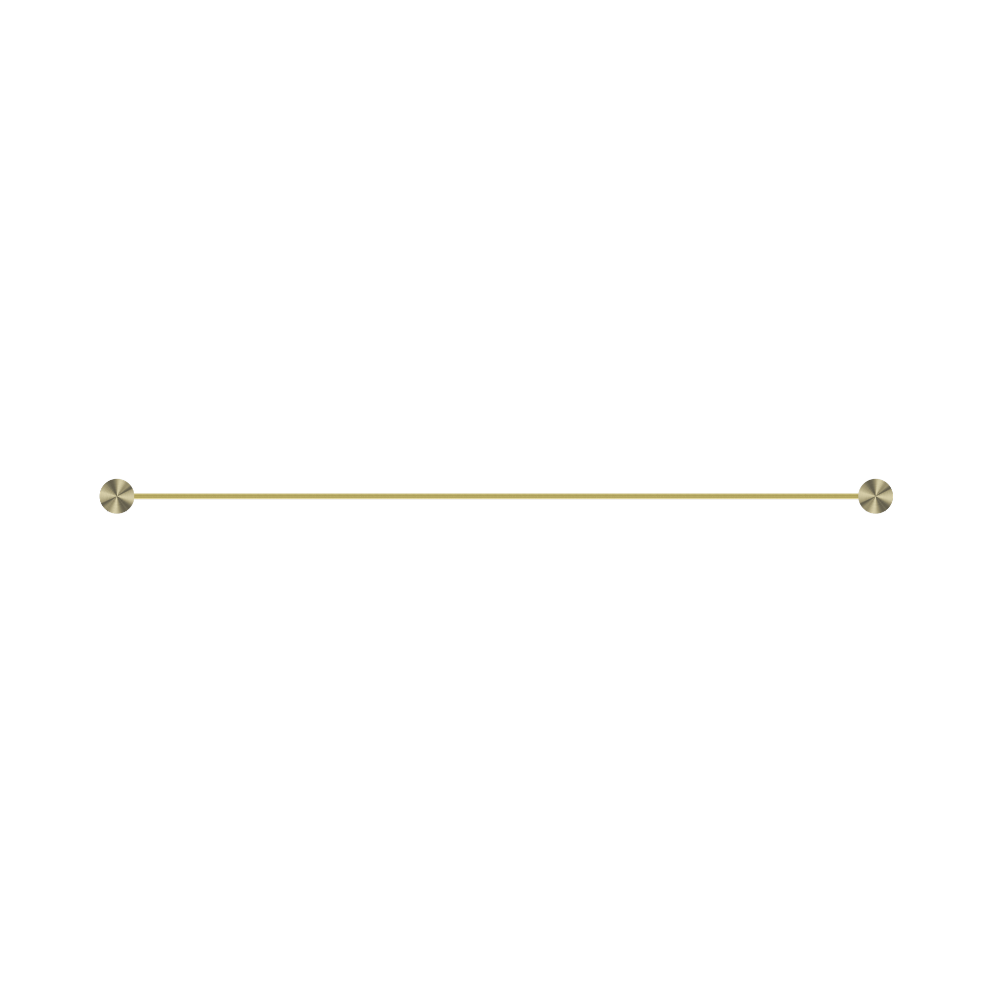 Nero Opal Double Towel Rail 800mm, Brushed Gold