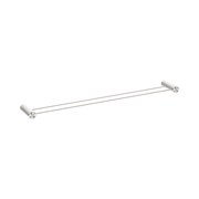 Nero Opal Double Towel Rail 800mm, Brushed Nickel
