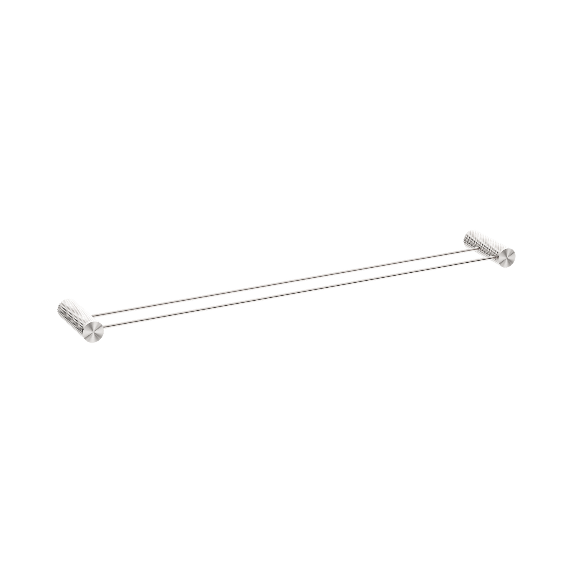 Nero Opal Double Towel Rail 800mm, Brushed Nickel