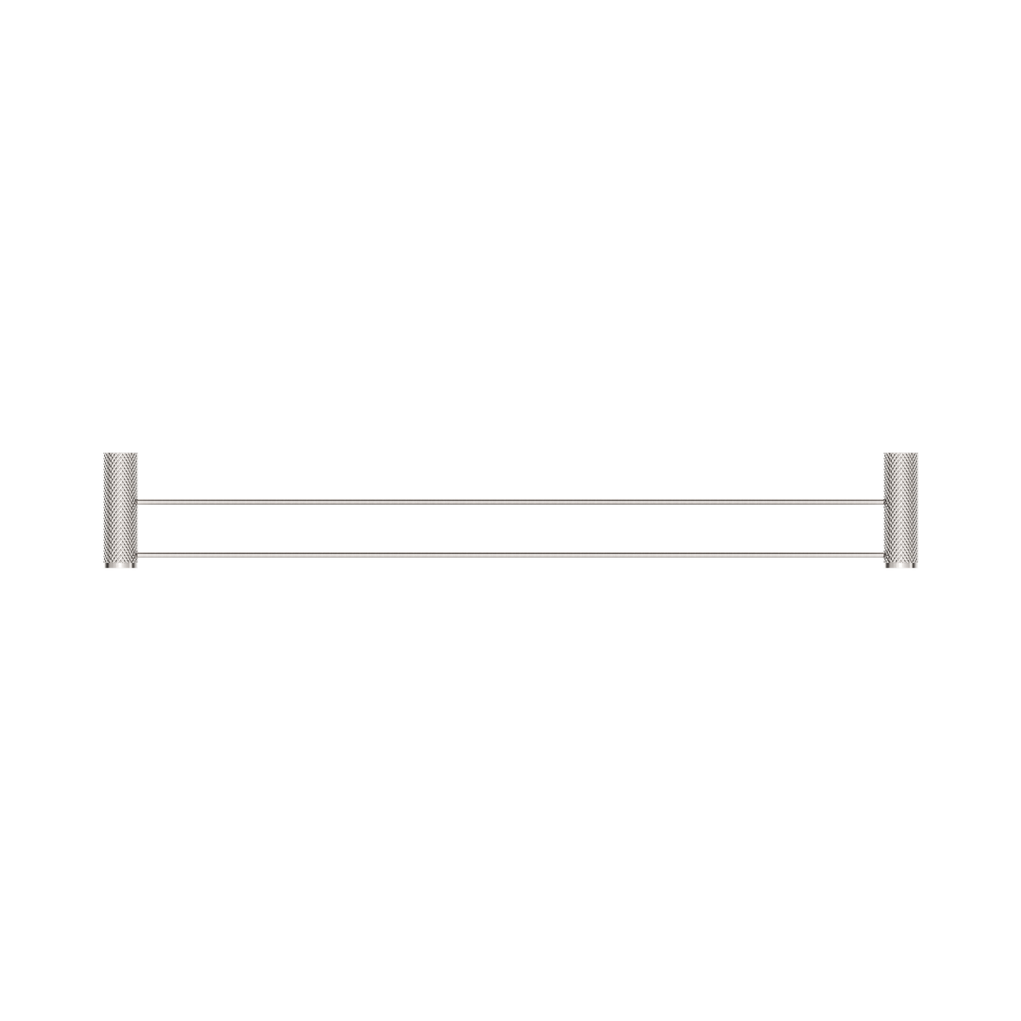 Nero Opal Double Towel Rail 800mm, Brushed Nickel