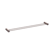 Nero Opal Double Towel Rail 800mm, Brushed Bronze