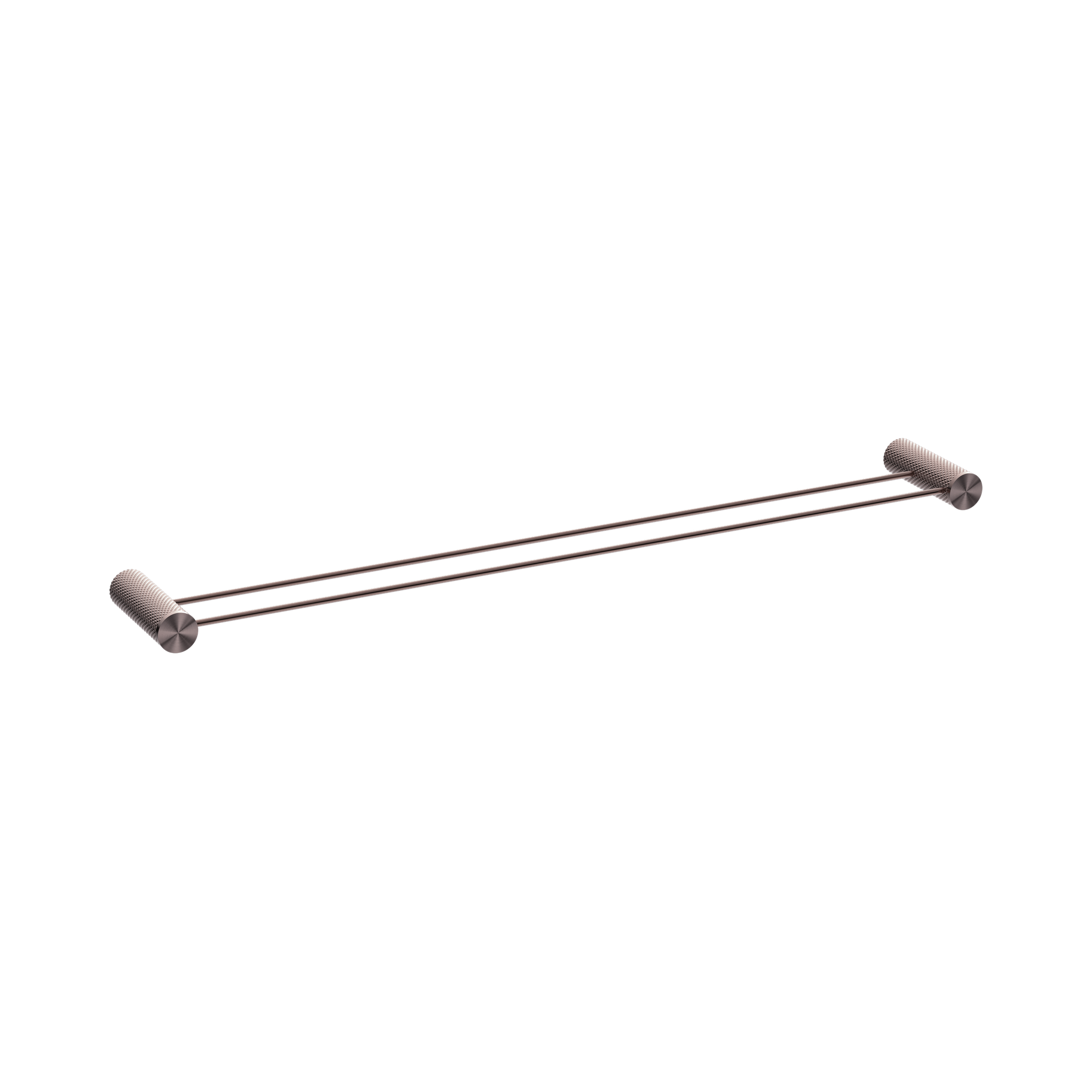 Nero Opal Double Towel Rail 800mm, Brushed Bronze