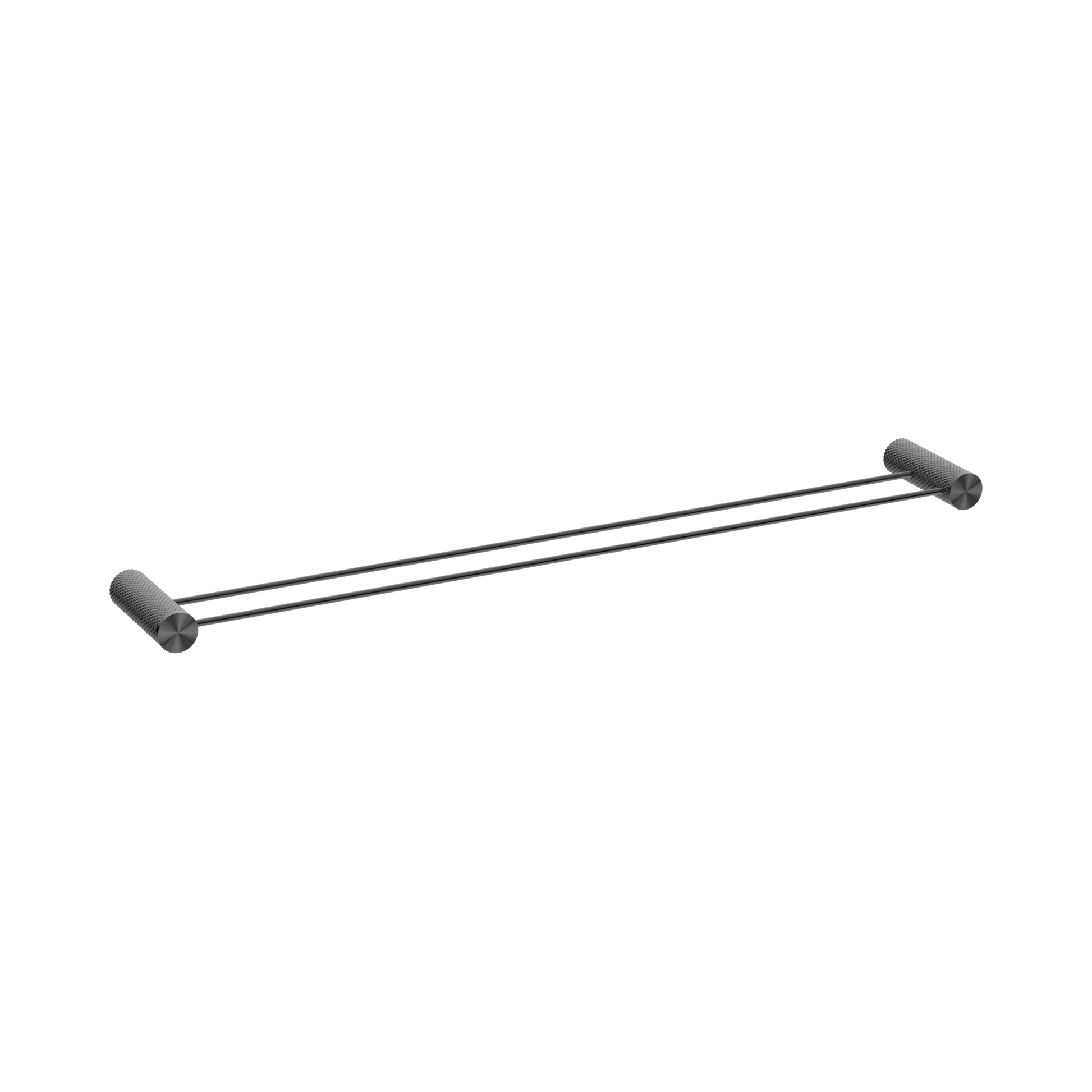 Nero Opal Double Towel Rail 800mm, Graphite