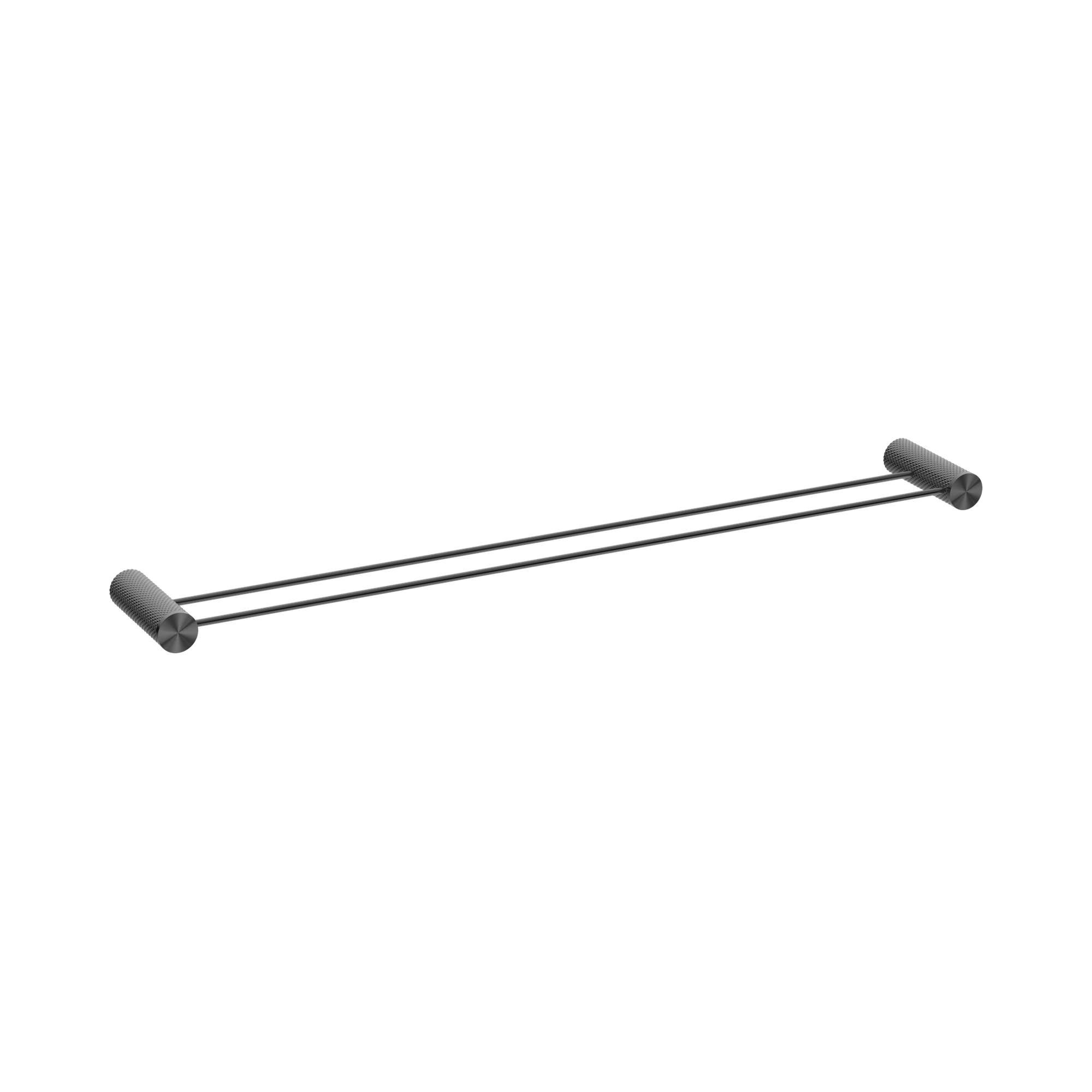 Nero Opal Double Towel Rail 800mm, Graphite