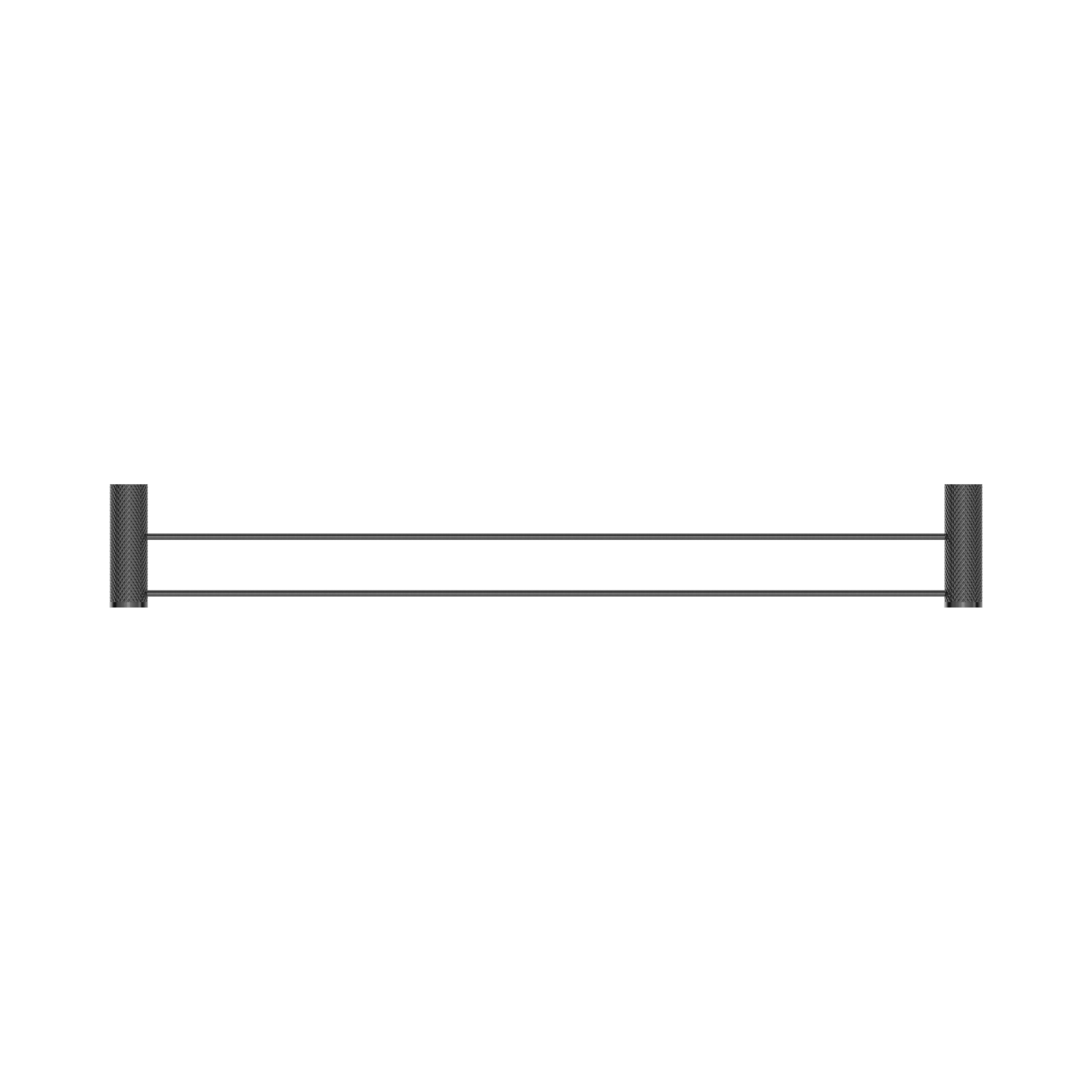 Nero Opal Double Towel Rail 800mm, Graphite