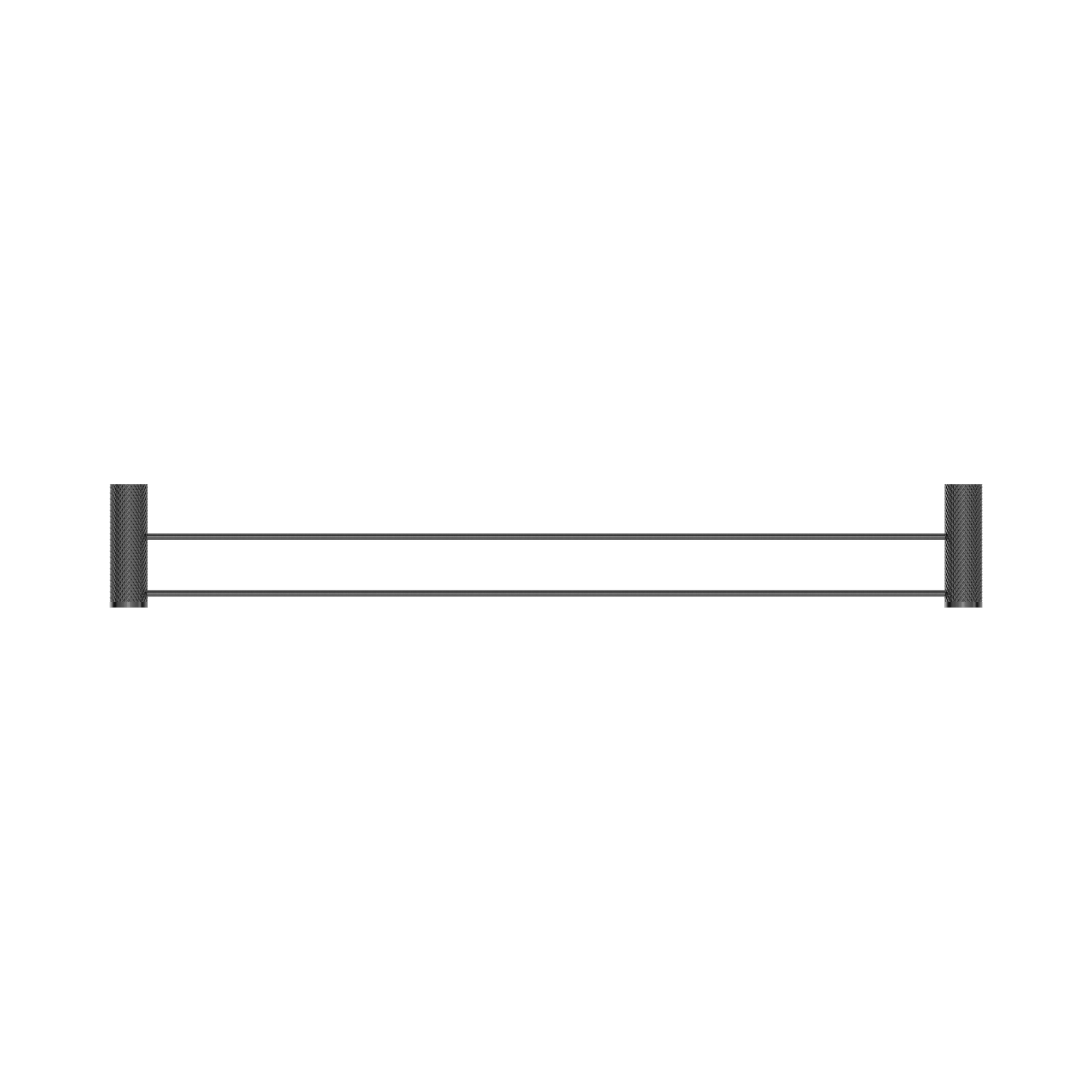 Nero Opal Double Towel Rail 800mm, Graphite