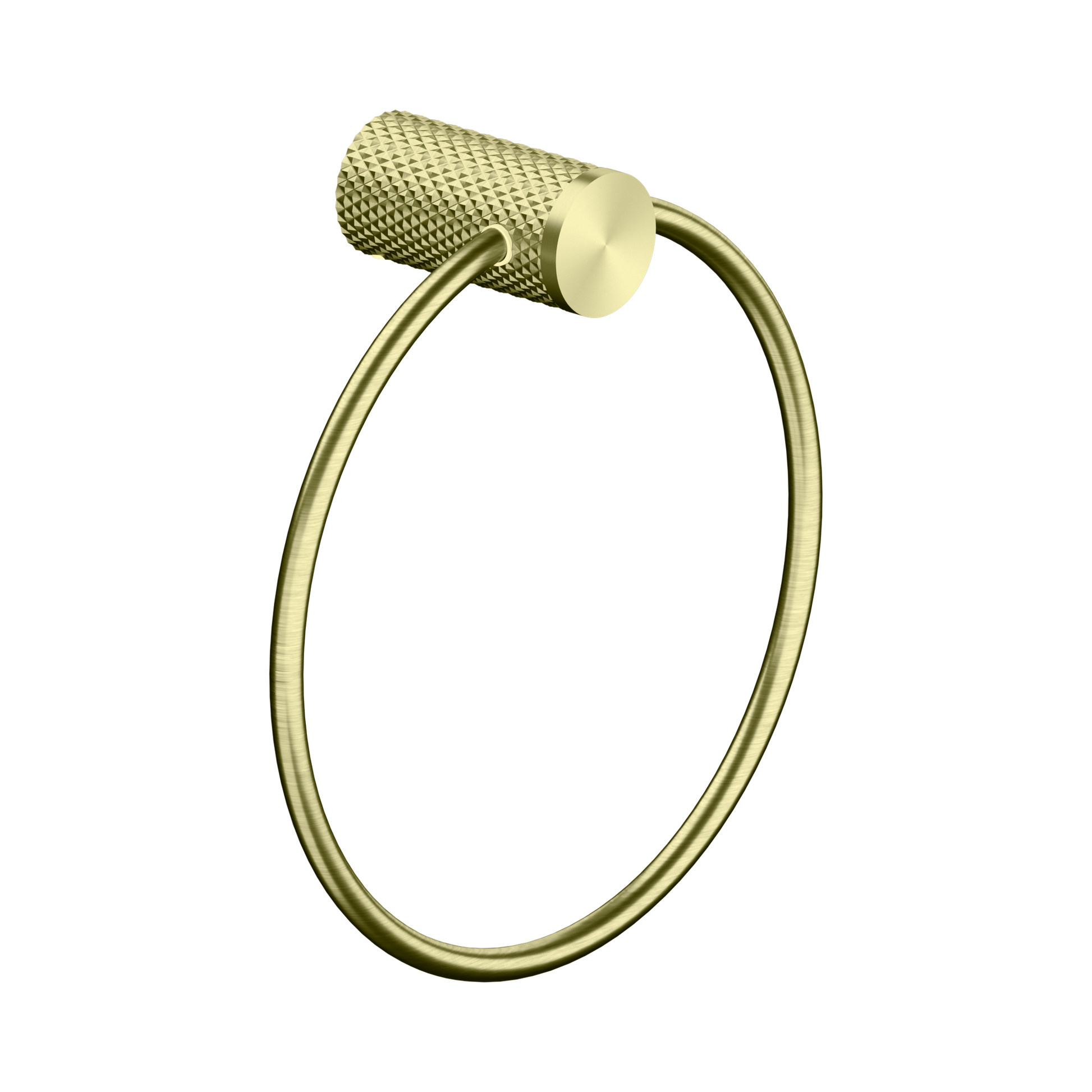 Nero Opal Towel Ring, Brushed Gold