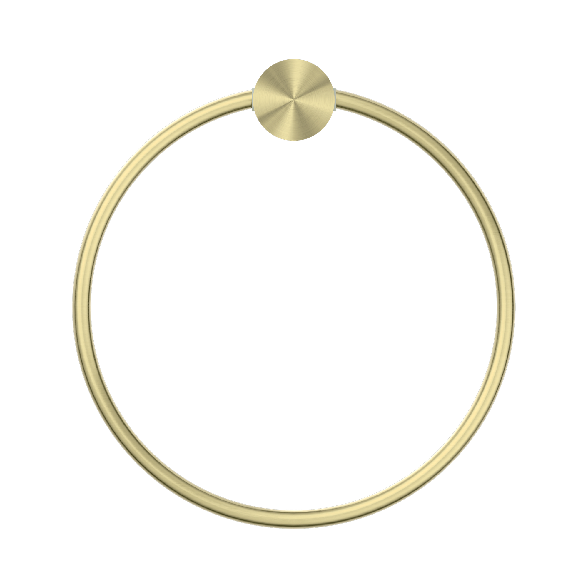 Nero Opal Towel Ring, Brushed Gold