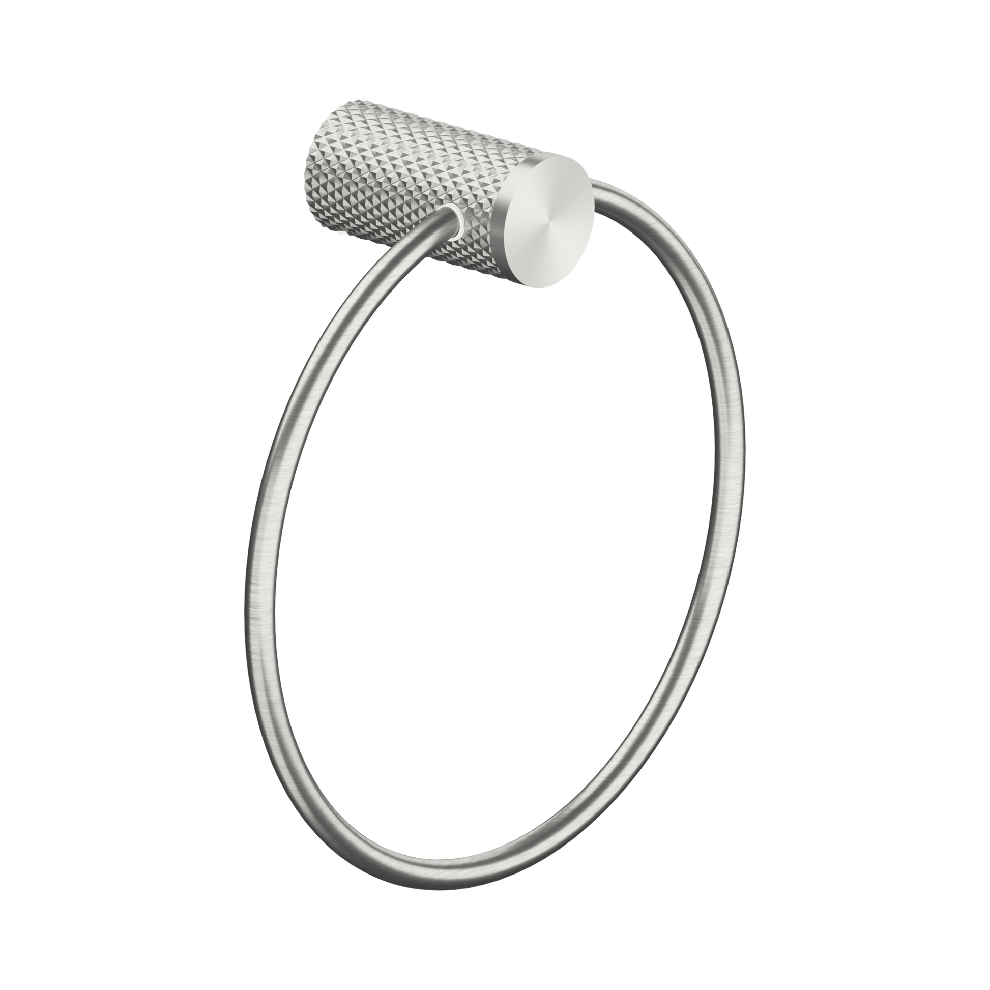 Nero Opal Towel Ring, Brushed Nickel