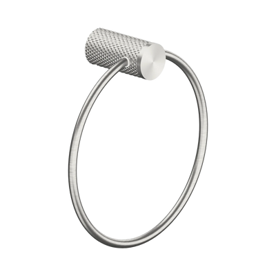 Nero Opal Towel Ring, Brushed Nickel