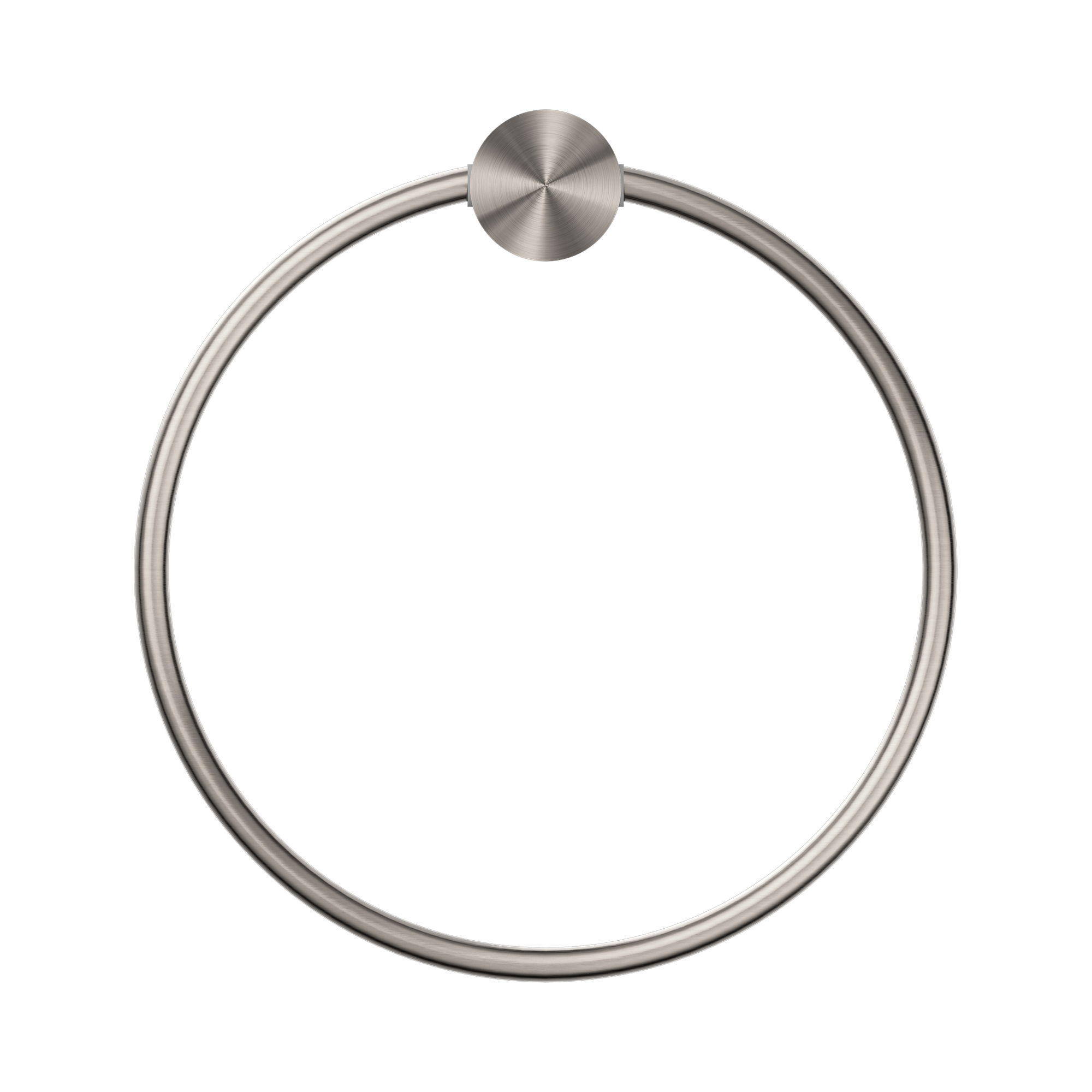 Nero Opal Towel Ring, Brushed Nickel