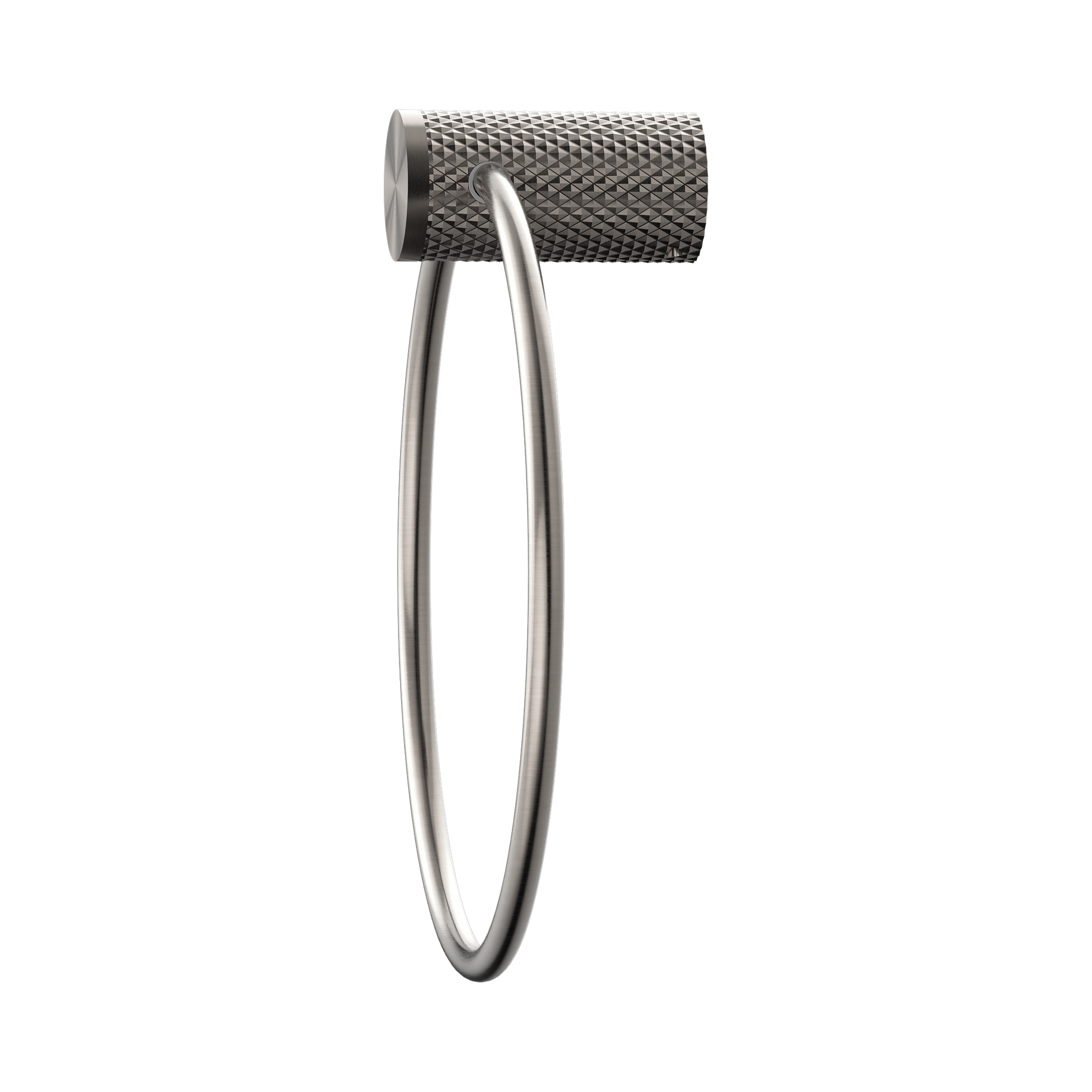 Nero Opal Towel Ring, Brushed Nickel
