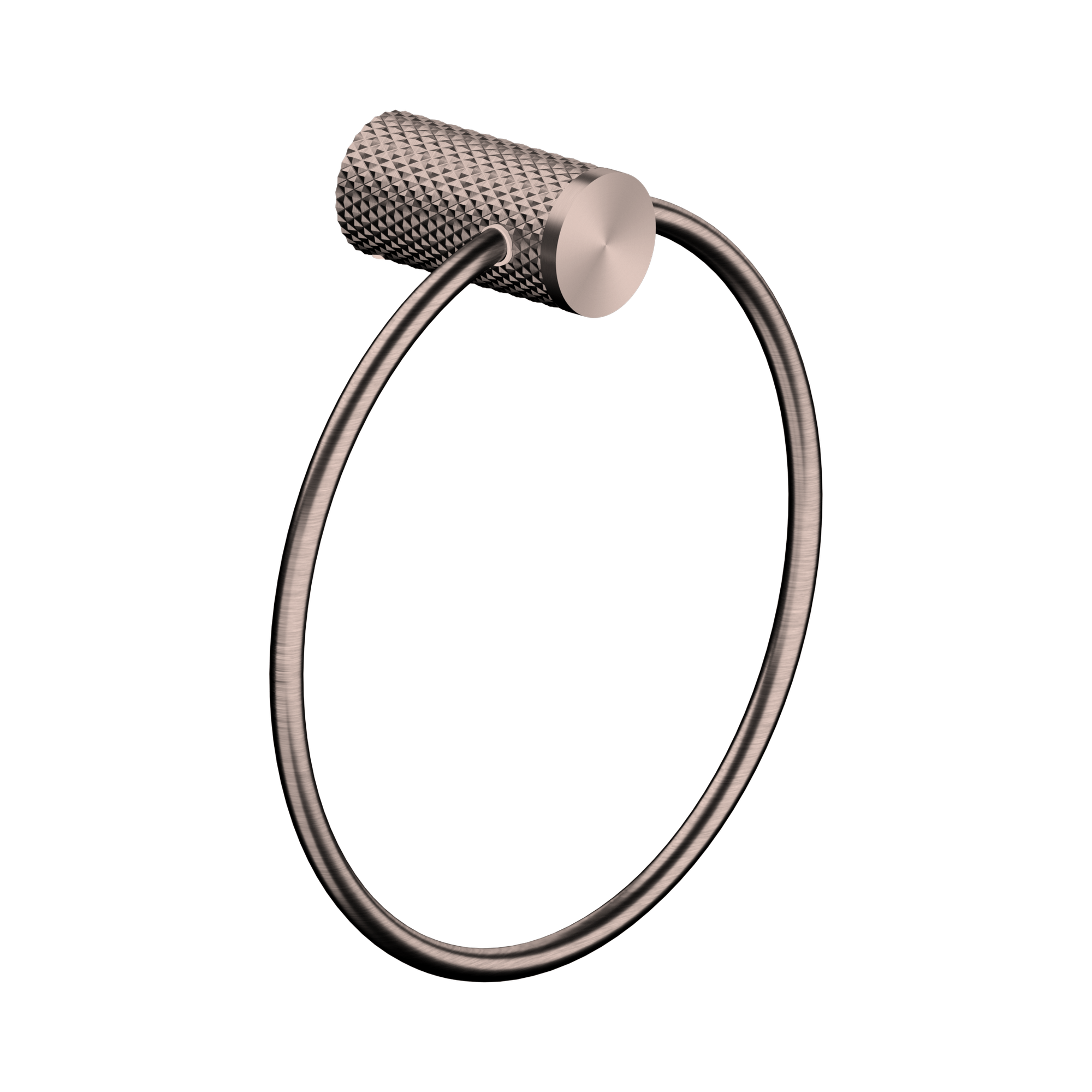 Nero Opal Towel Ring, Brushed Bronze
