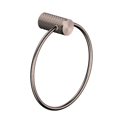 Nero Opal Towel Ring, Brushed Bronze
