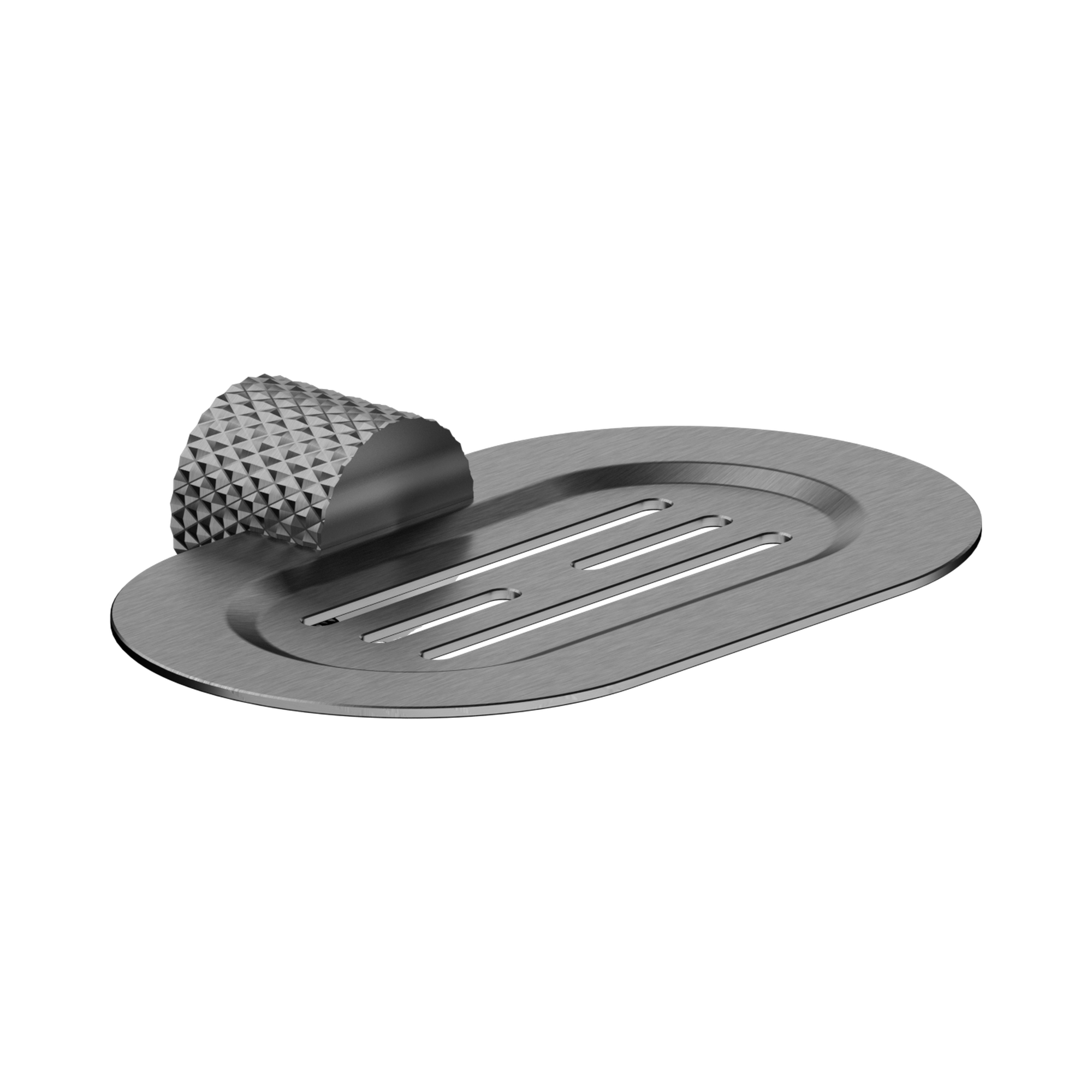 Nero Opal Soap Dish Holder, Graphite