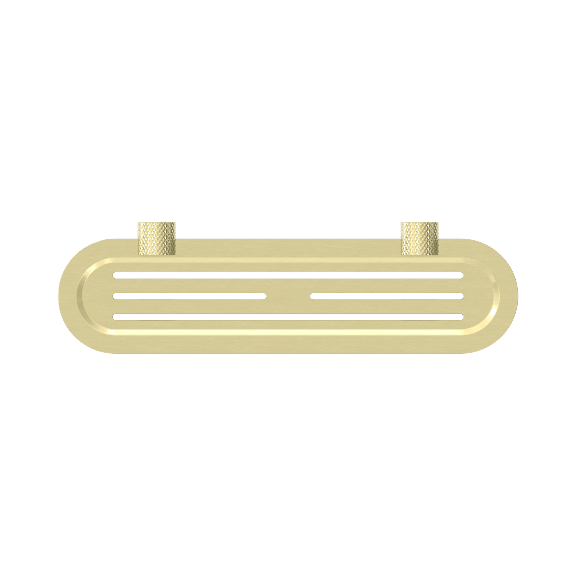 Nero Opal Metal Shower Shelf, Brushed Gold