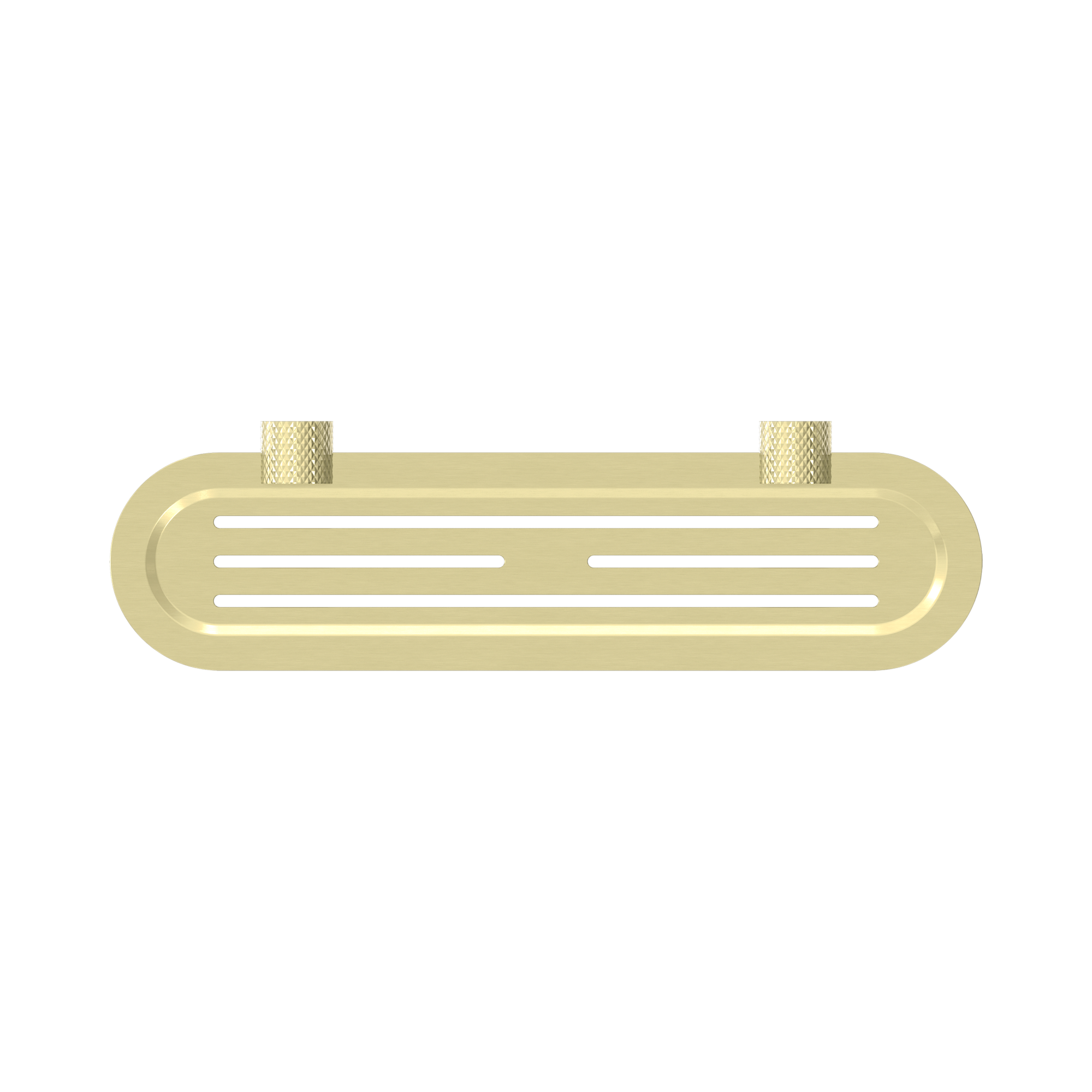 Nero Opal Metal Shower Shelf, Brushed Gold