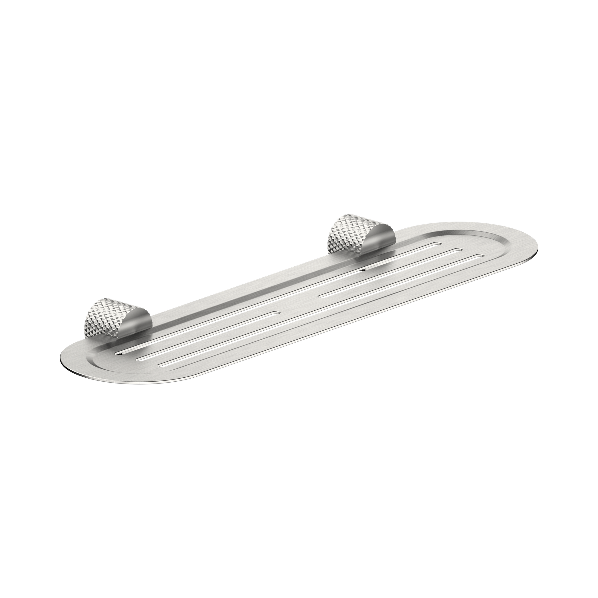 Nero Opal Metal Shower Shelf, Brushed Nickel