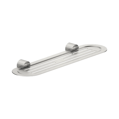 Nero Opal Metal Shower Shelf, Brushed Nickel