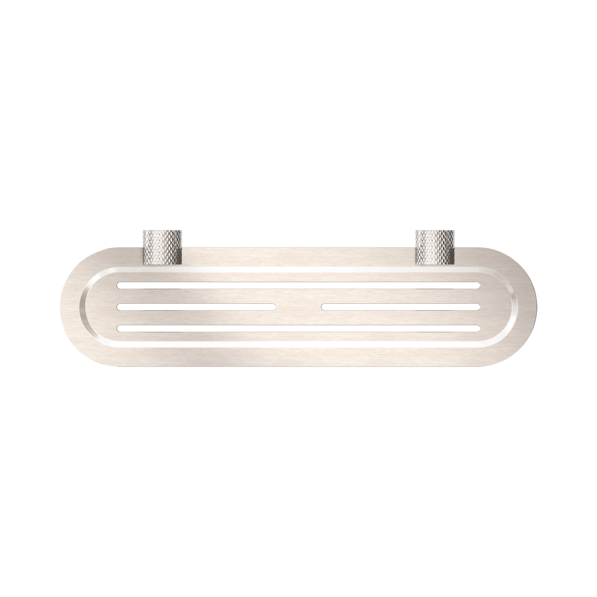 Nero Opal Metal Shower Shelf, Brushed Nickel