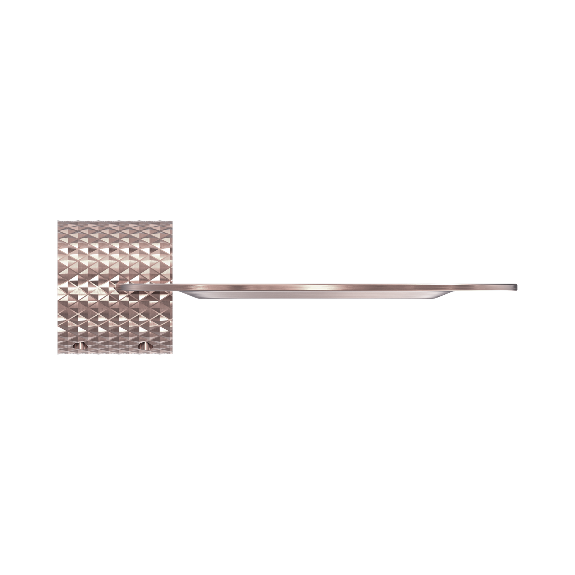 Nero Opal Metal Shower Shelf, Brushed Bronze