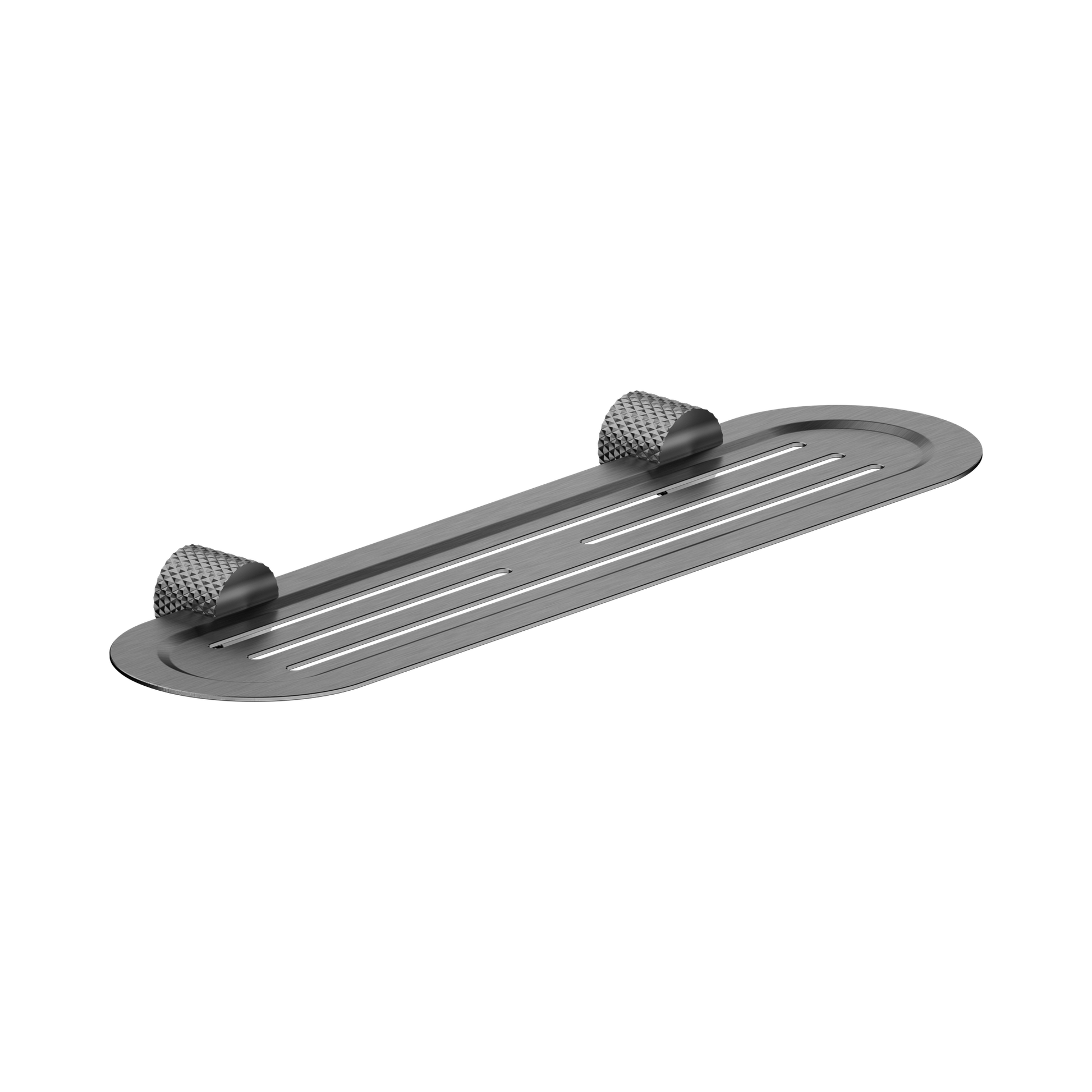 Nero Opal Metal Shower Shelf, Graphite