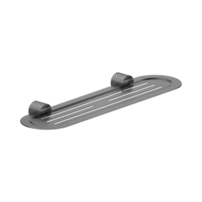 Nero Opal Metal Shower Shelf, Graphite