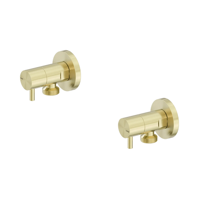 Nero Washing Machine Tap Set, Brushed Gold
