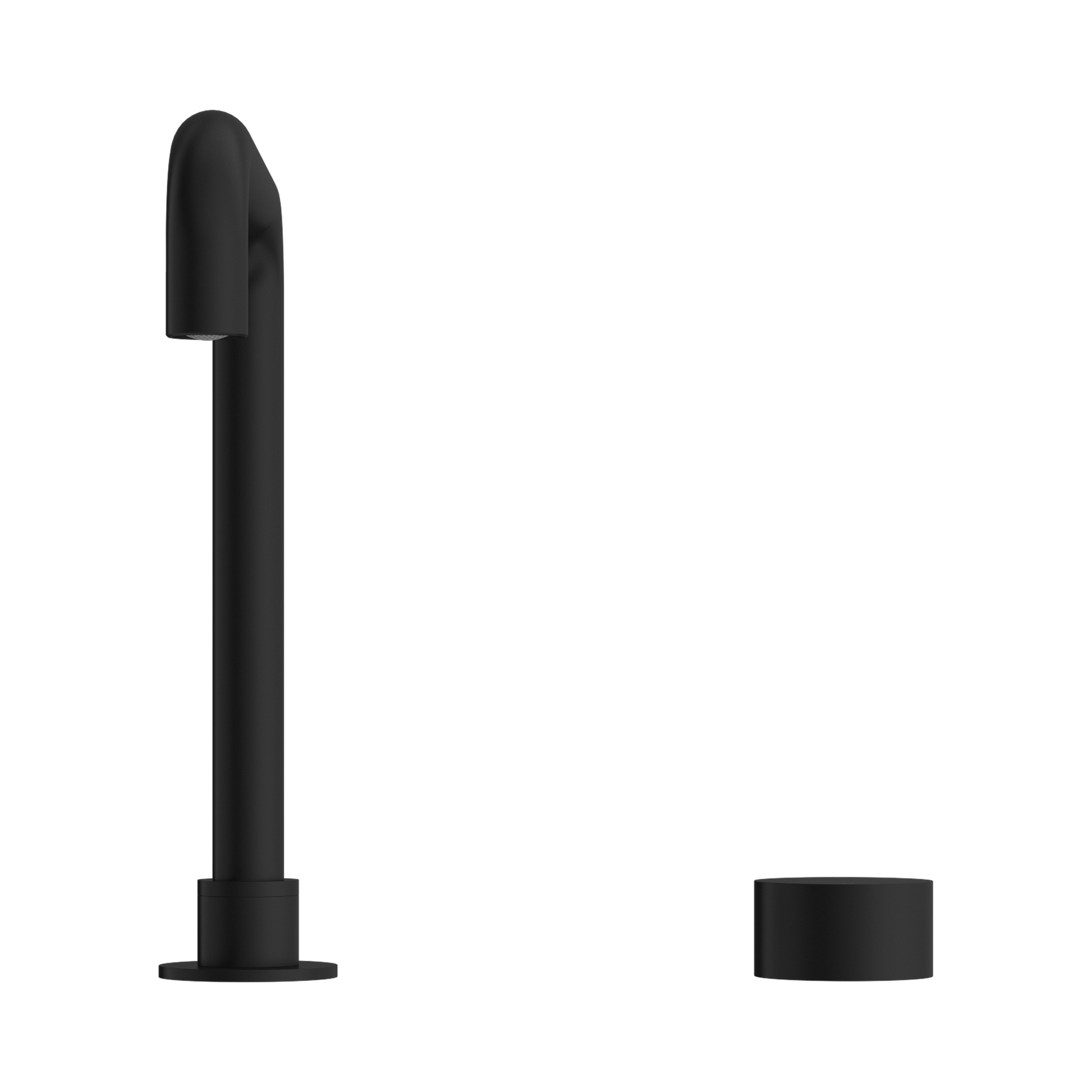 Nero Kara Progressive Tall Basin Set, Matte Black